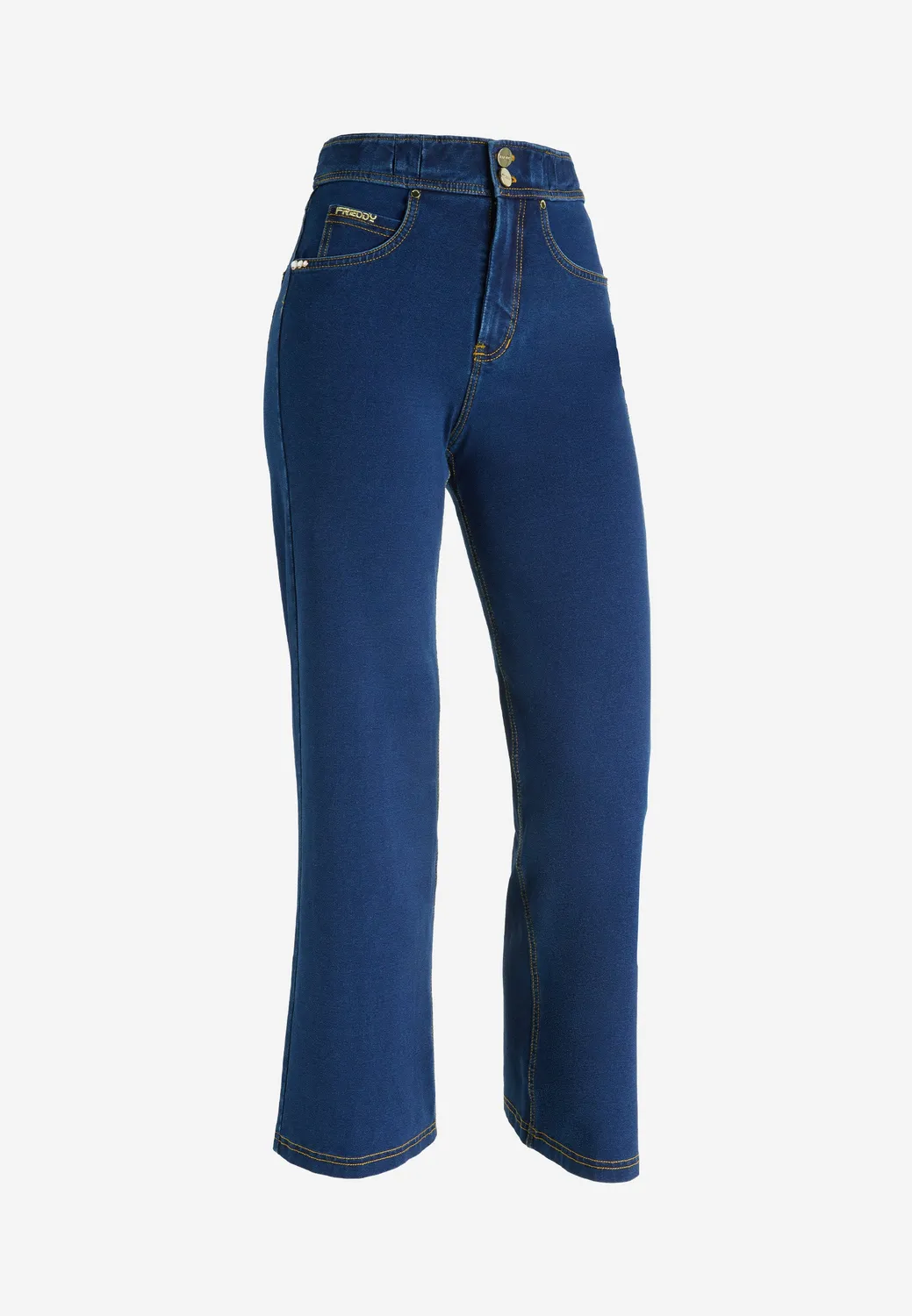 Freddy N.O.W. Wide Leg Cropped Jeanshose Denim