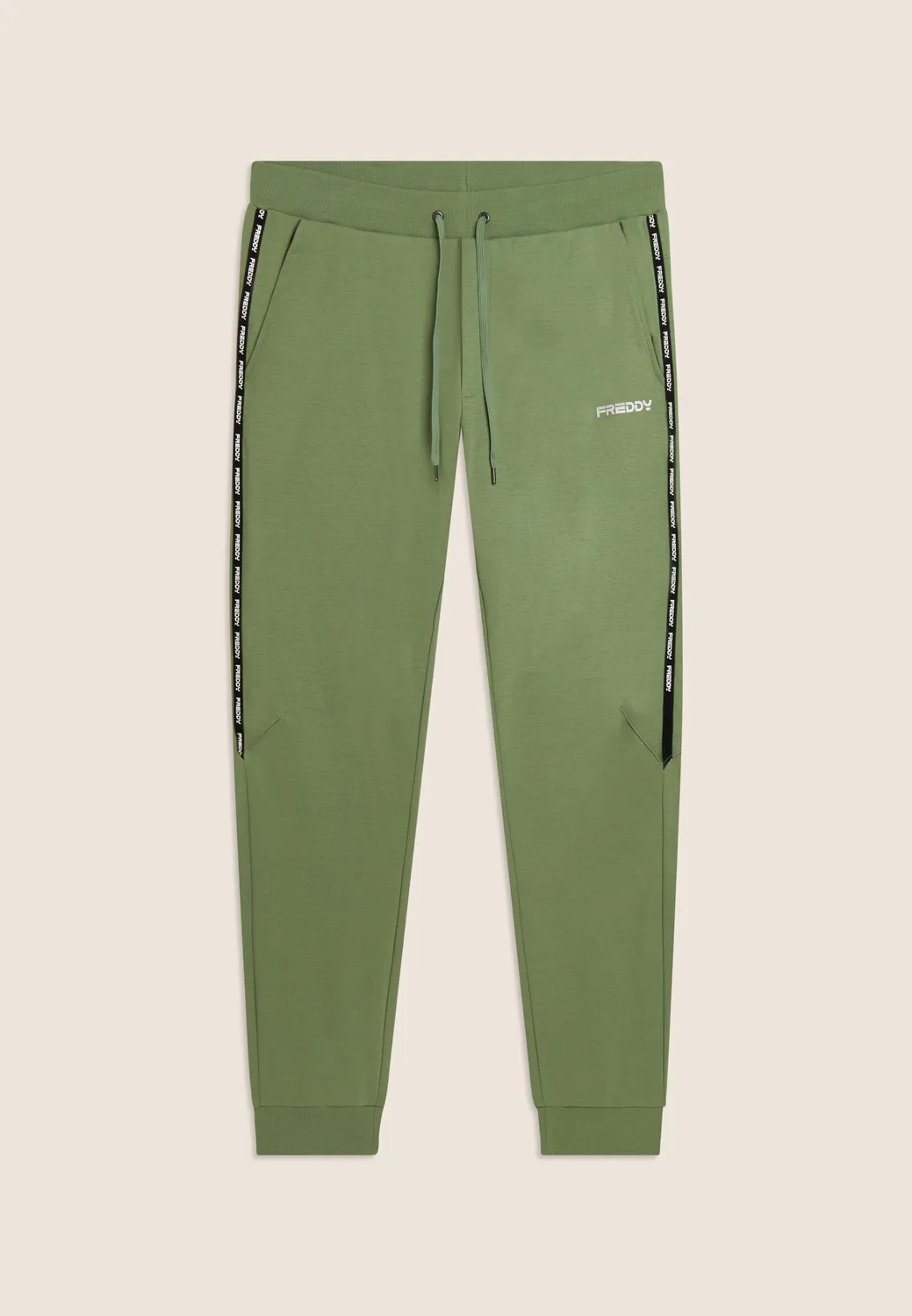 Freddy Sporthose Baumwolle Jogginghose Schwarz Logo