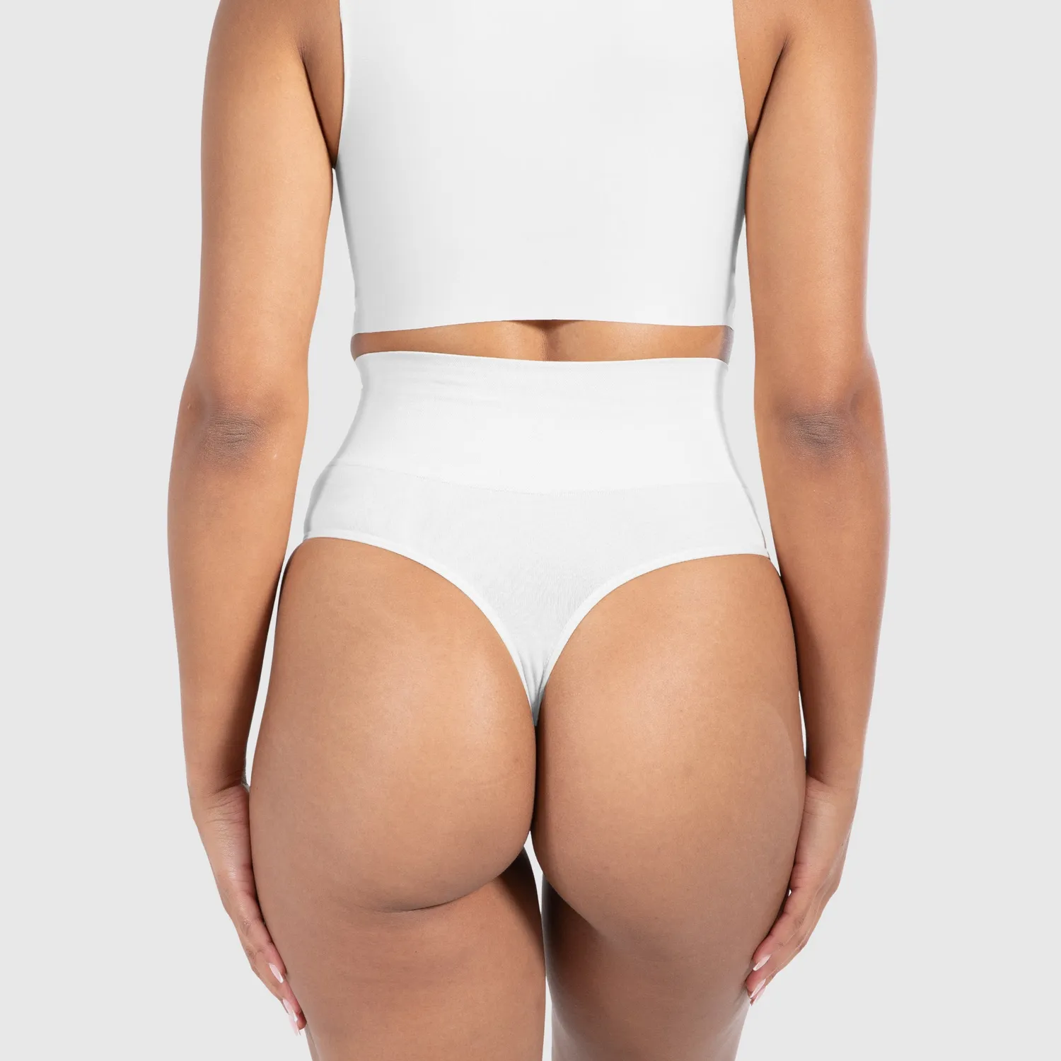 Smilodox Nysa String Damen Schwarz Mid Waist