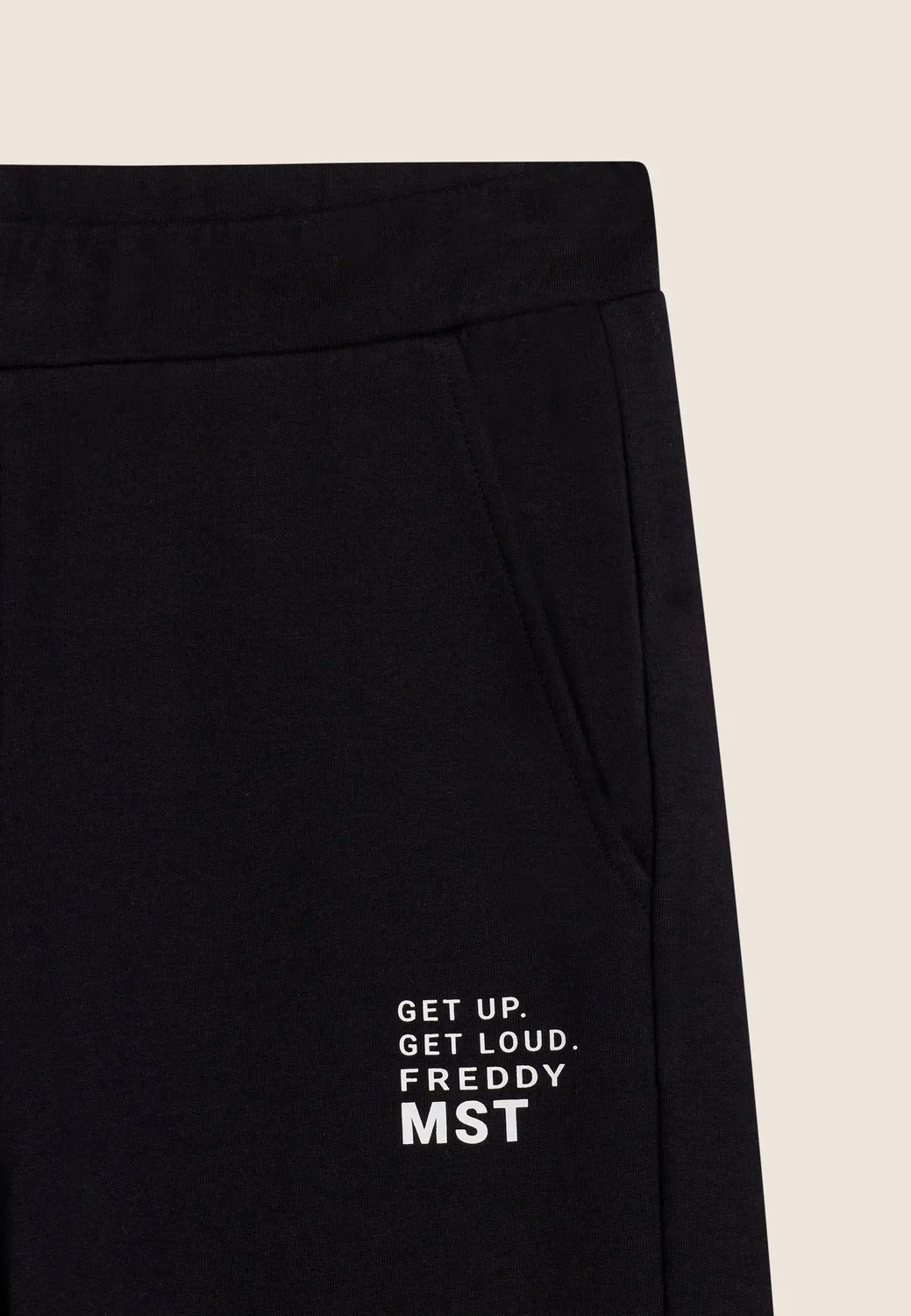 Freddy Wide Leg Sporthose Damen Schwarz Cropped