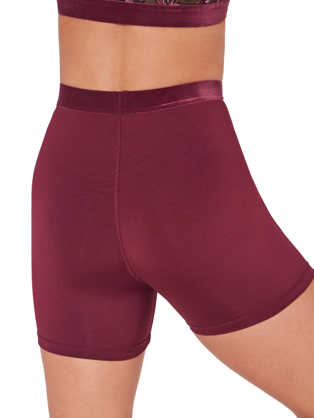 Capezio F12405W Glamour Shorts Schwarz Samtbund