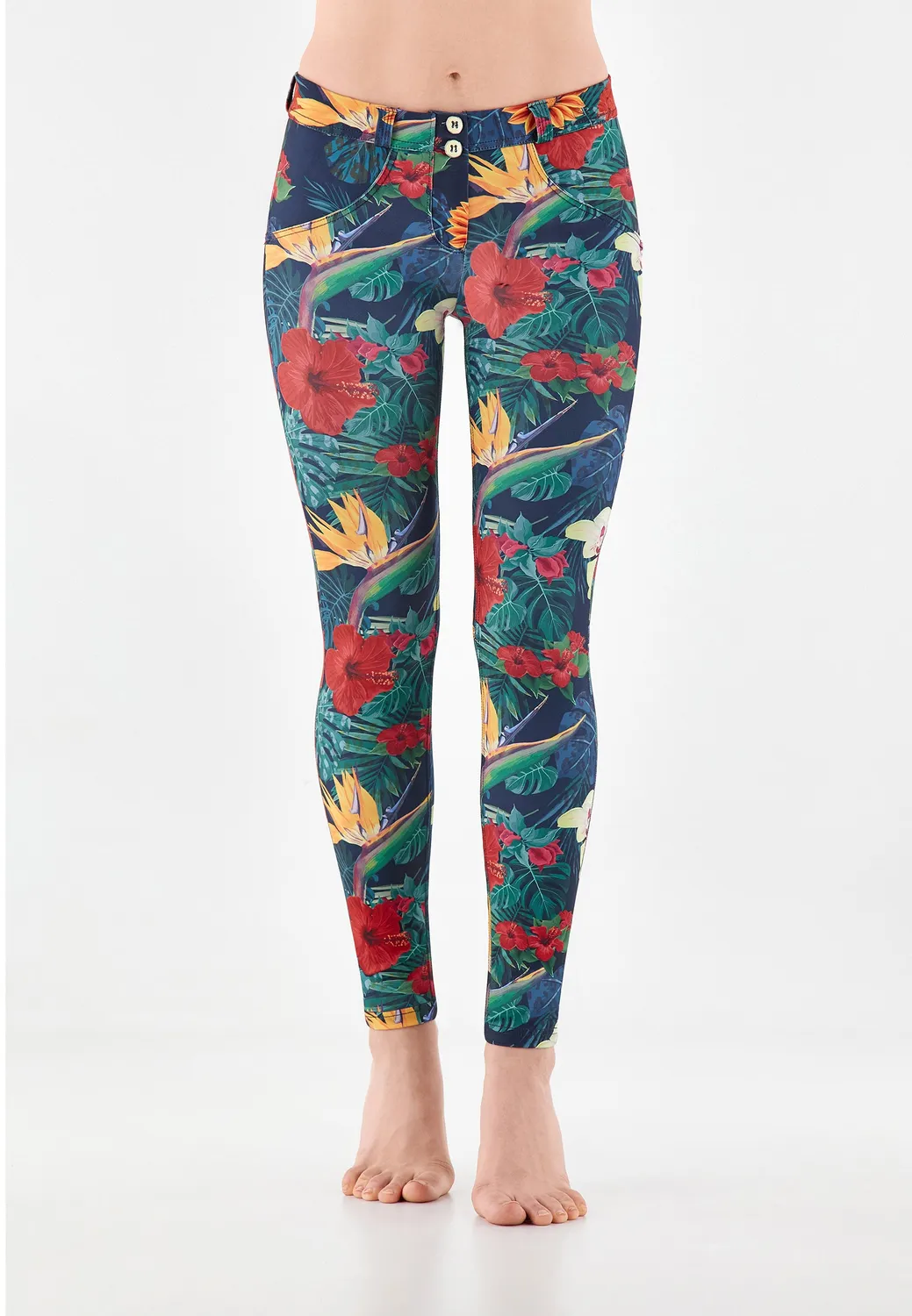 Freddy WR.UP Push-up-Hose Allover Flower FLO21 blumig