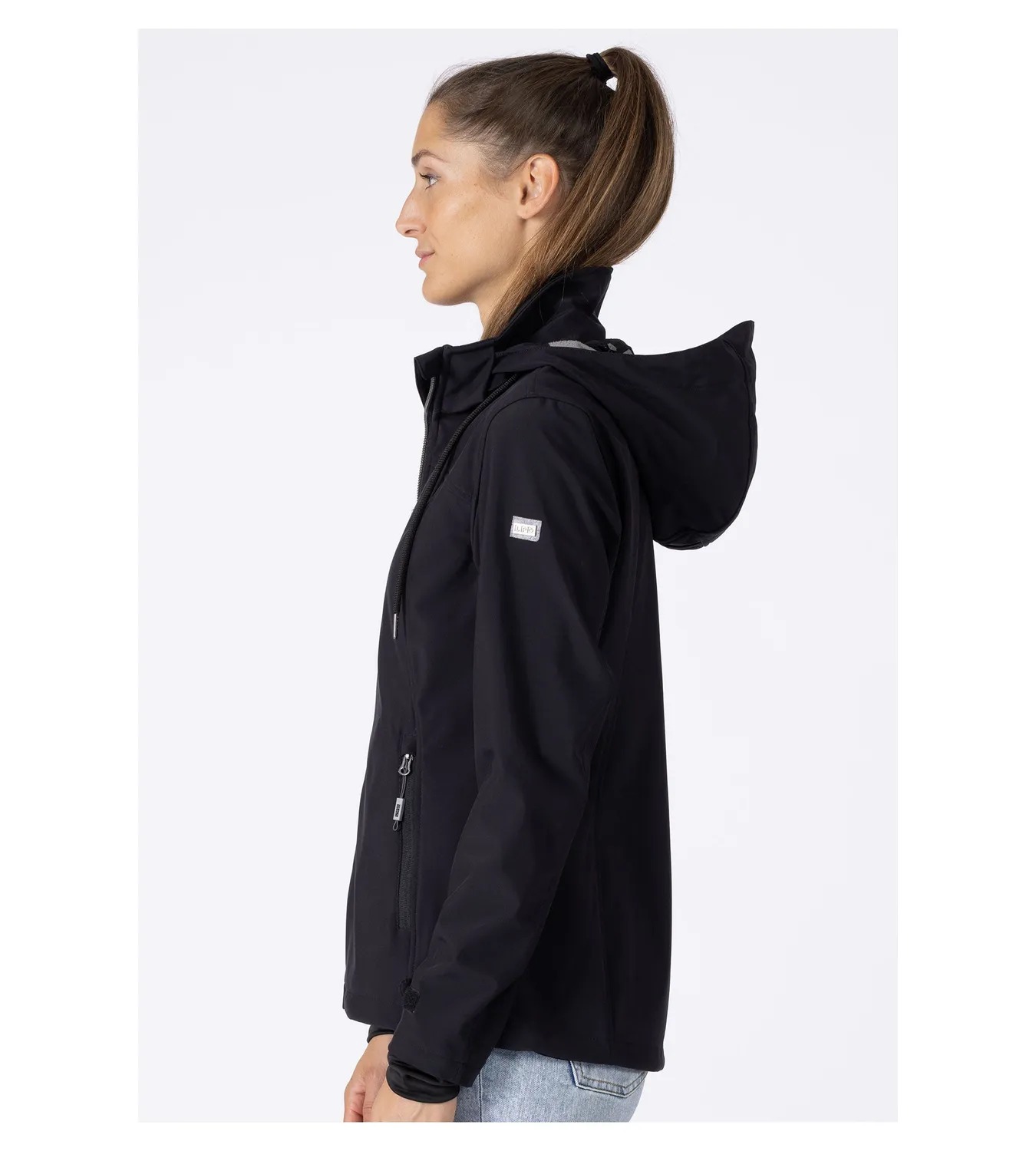 LPO Sila Softshelljacke schwarz winddicht