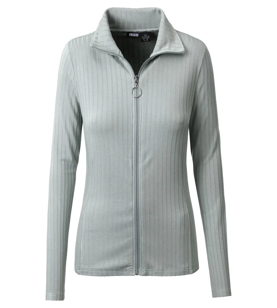 LPO Darleen Damen Jacke hellgrün Rippenstrick
