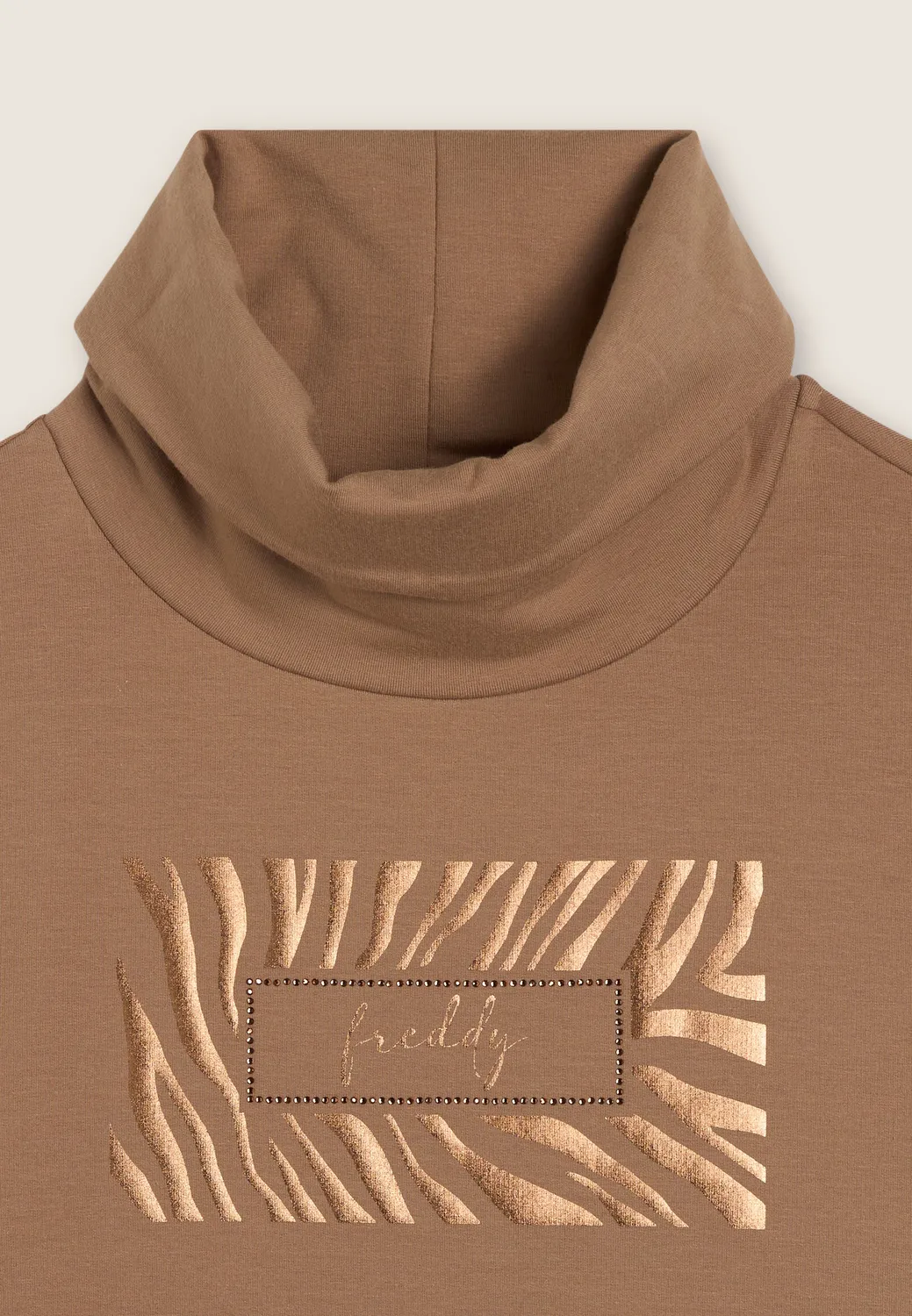 Freddy Damen Sweatshirt schwarz Strass Logo