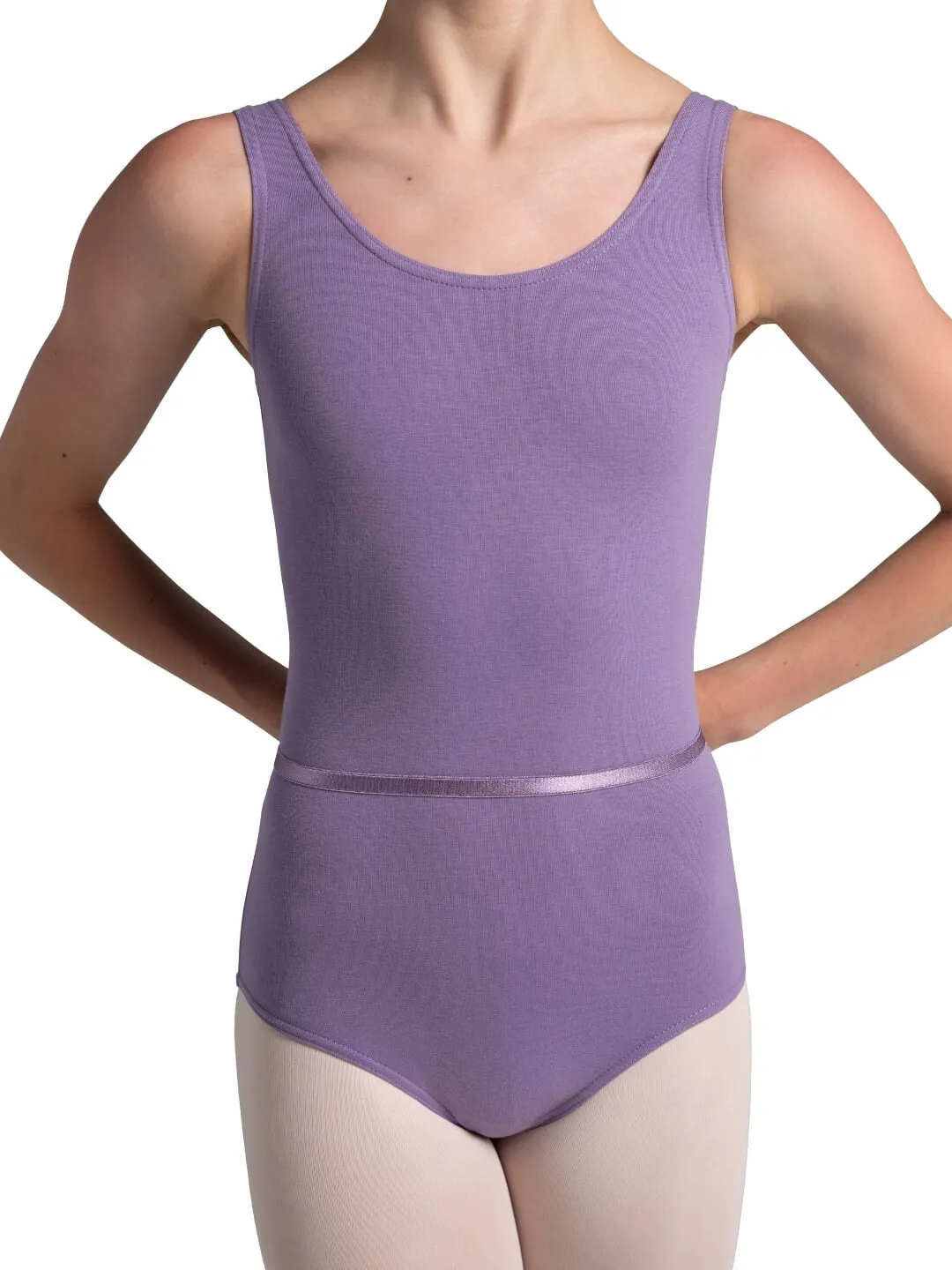 Capezio CAD200C Trägertrikot Mädchen Rosa Gürtel