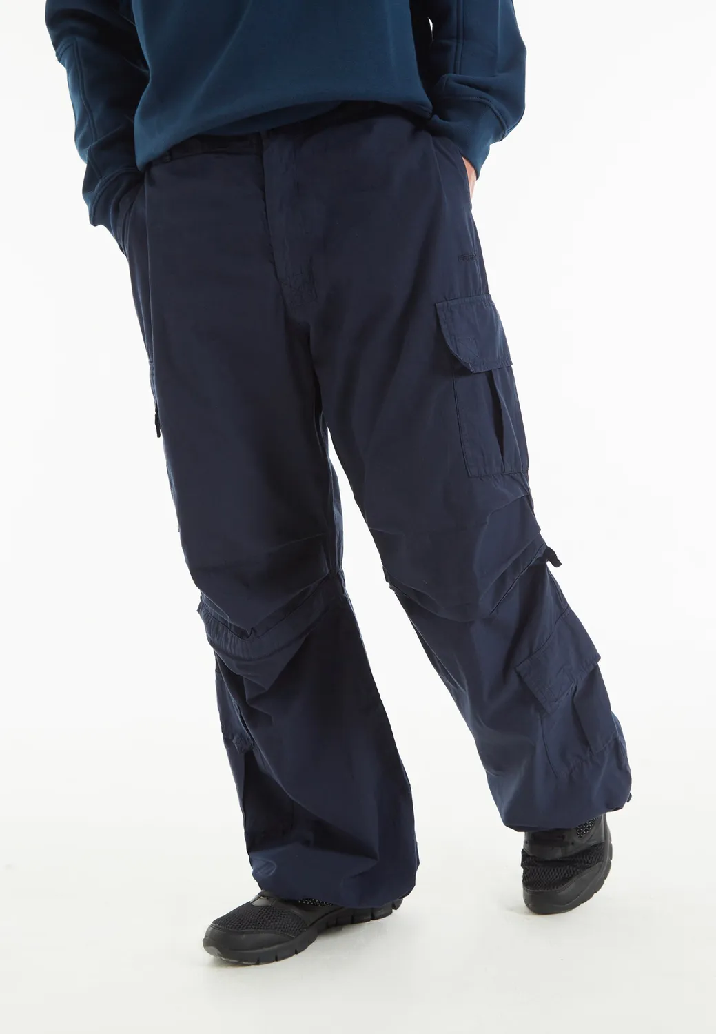 Freddy Cargo Hose Damen Schwarz Baumwolle
