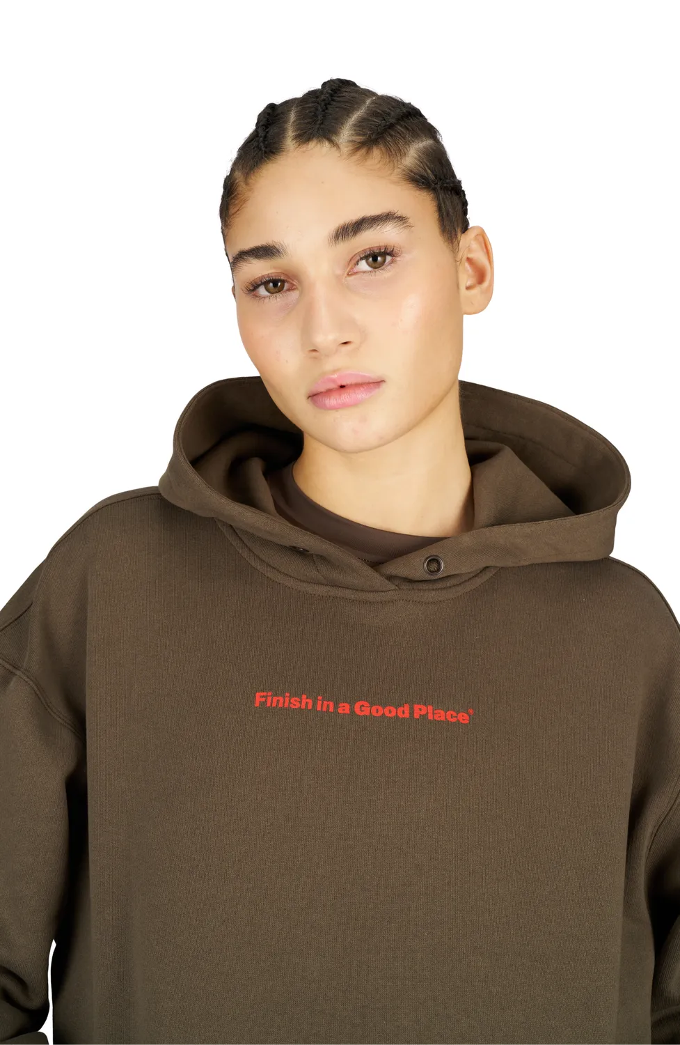 UNNA Slow Motion Hoodie W Hoodie Wren Brown weich