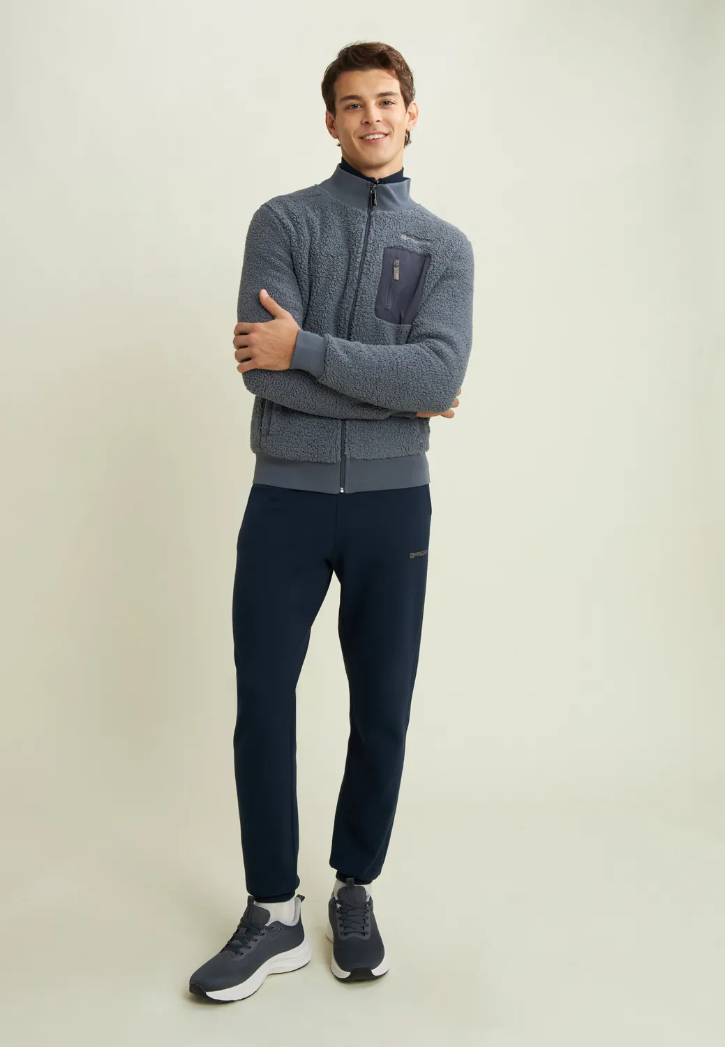 Freddy Jogginghose Herren Jet Black Baumwolle Regular