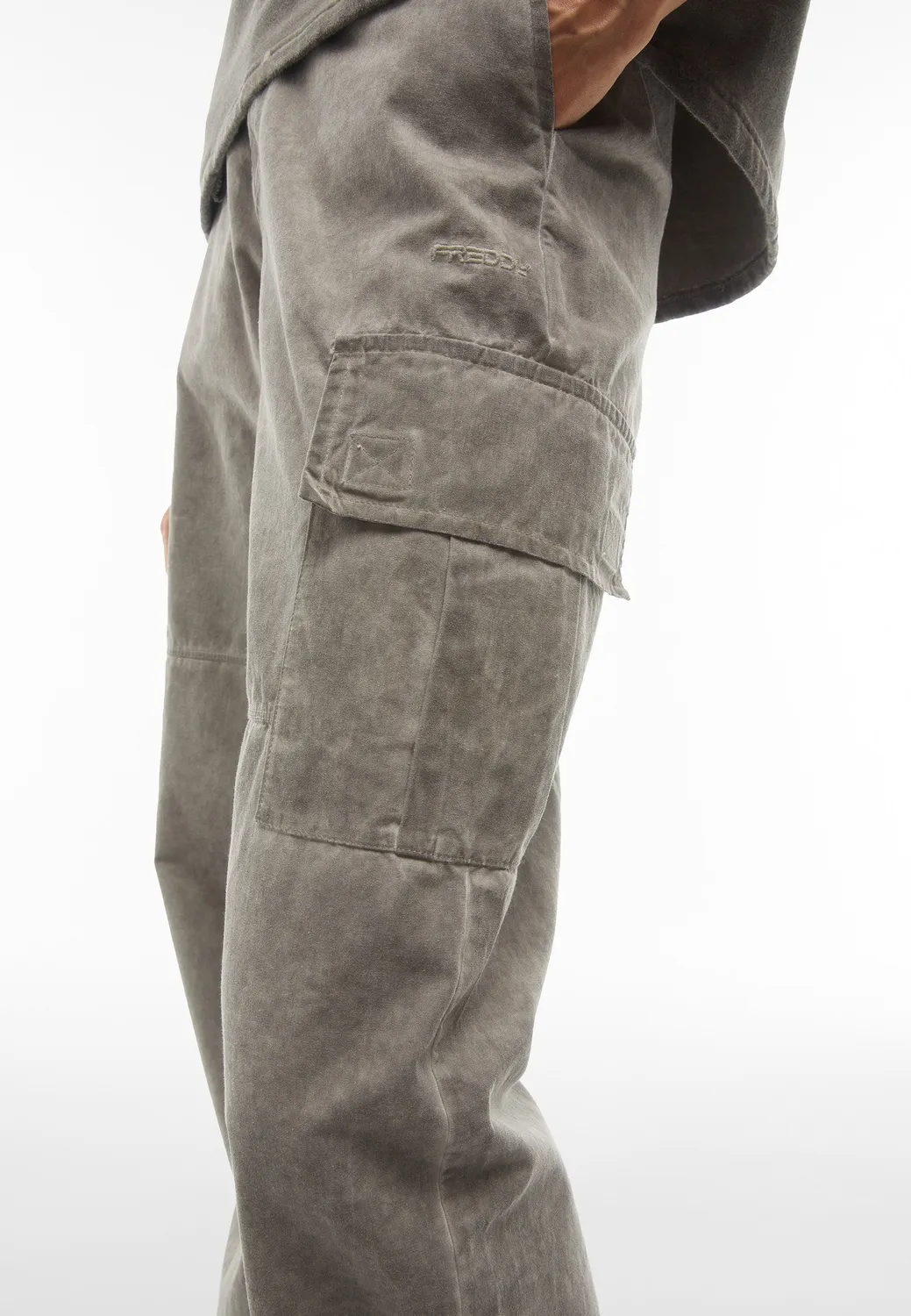 Freddy Cargo Hose Canvas Cold Dyed Gray Asphalt