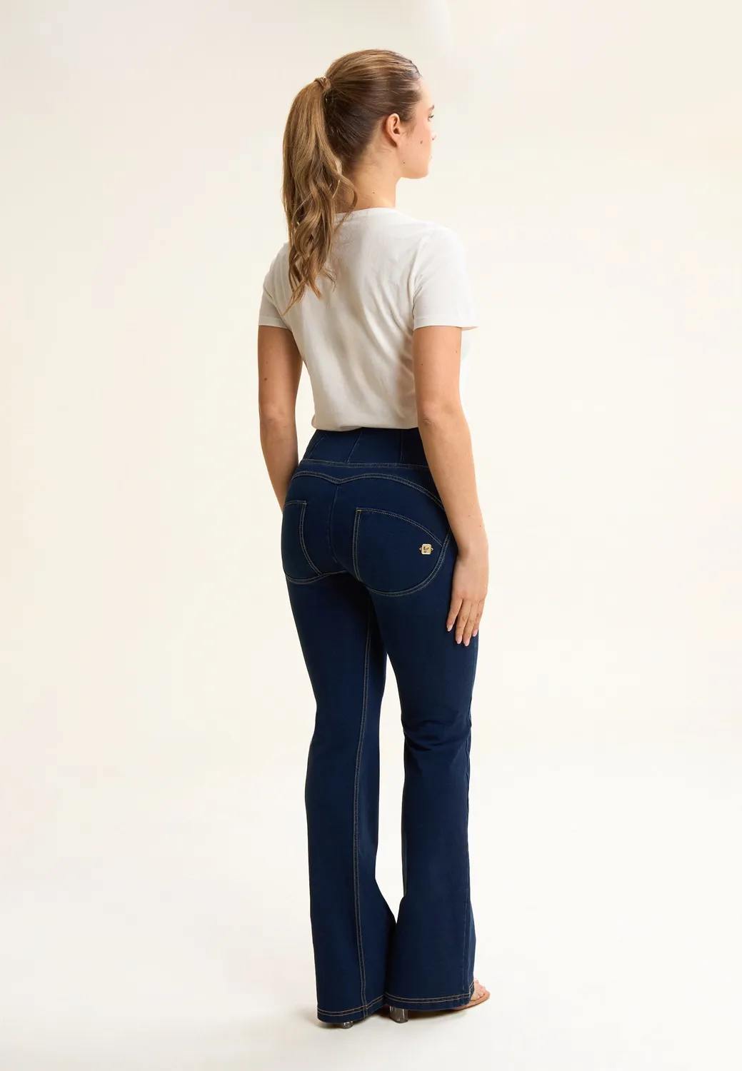 Freddy WR.UP Flare Jeans Washed Push-up Light Grey