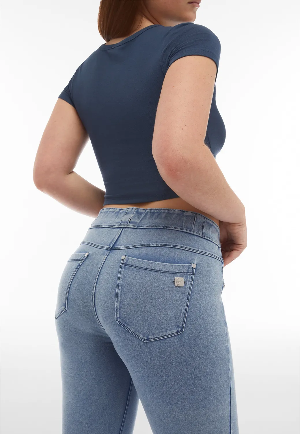 Freddy N.O.W. Skinny Hose Denim hellblau Bio-Baumwolle