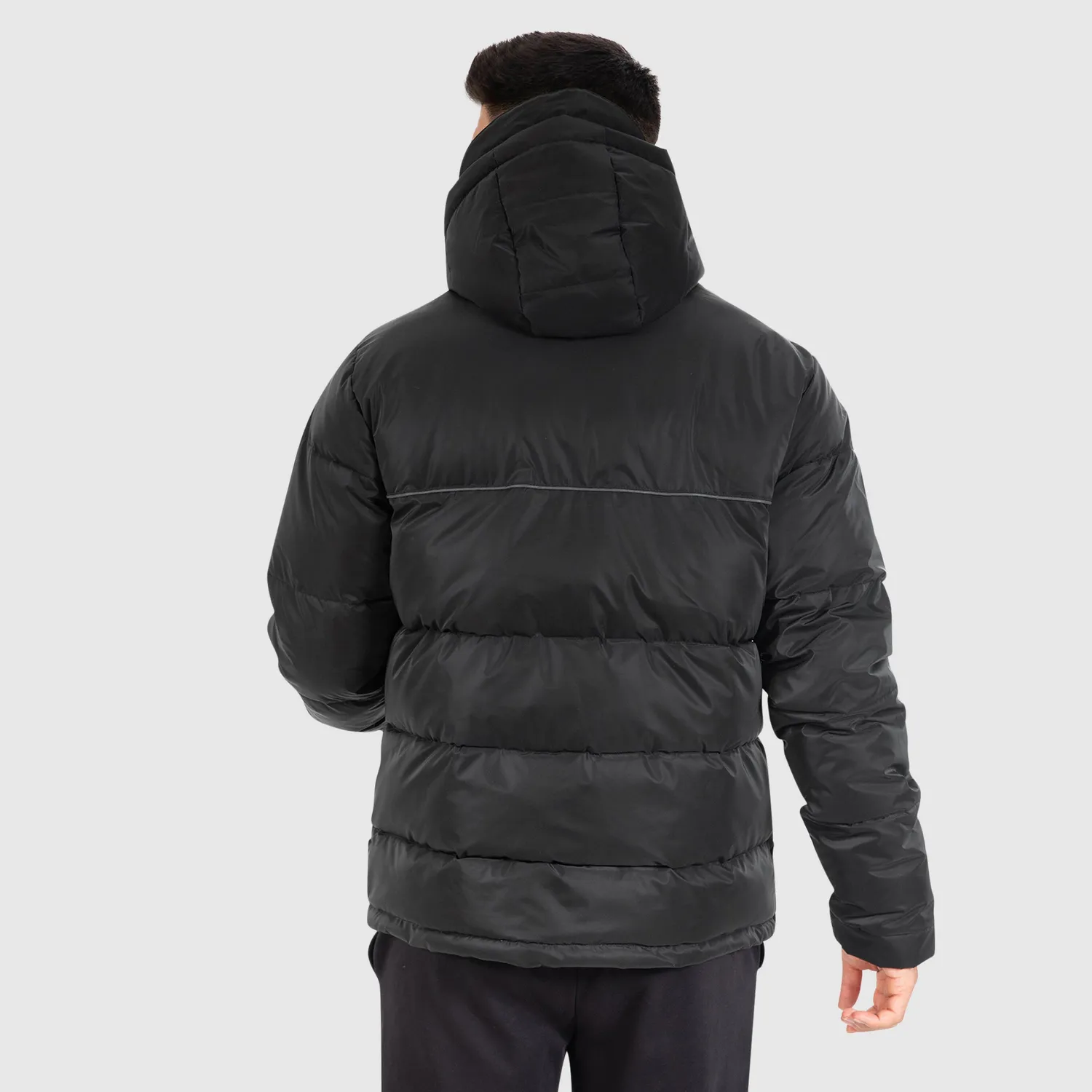 Smilodox Ritmo Winterjacke Herren Schwarz Reflektierend