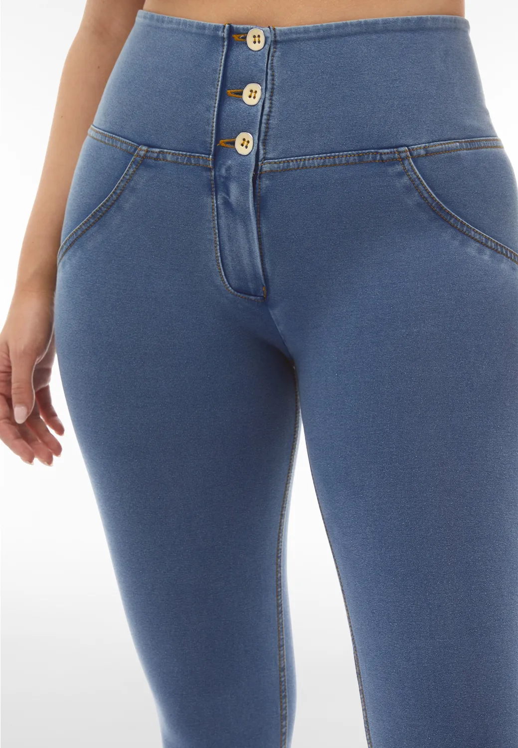 Freddy WR.UP Jeggings dunkelblau hoher Bund