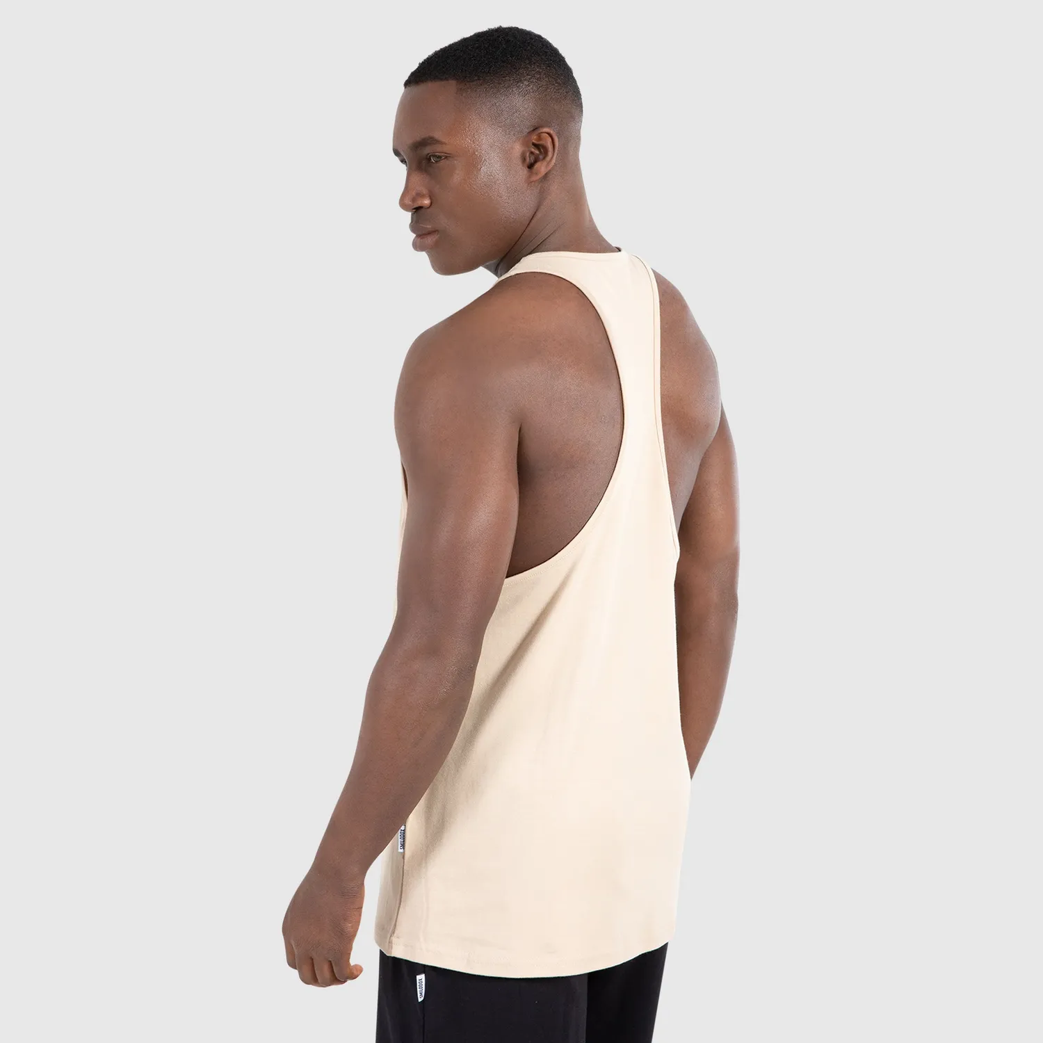 Smilodox Leno Modal Stringer Herren Schwarz Regular Fit