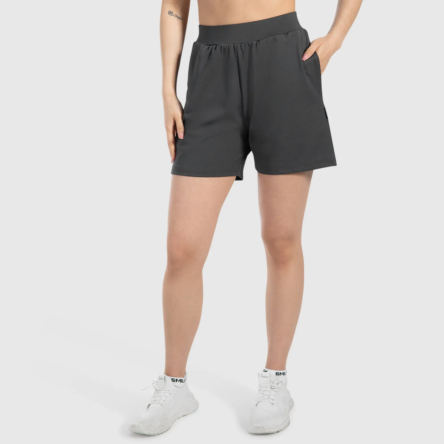 Smilodox Amaze Pro Corry Shorts Lila lockerer Schnitt