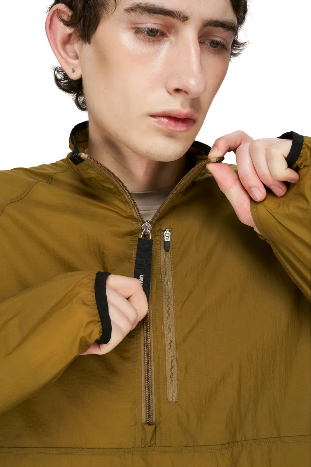 UNNA Smiles Windstopper Laufjacke Gold Olive Herren