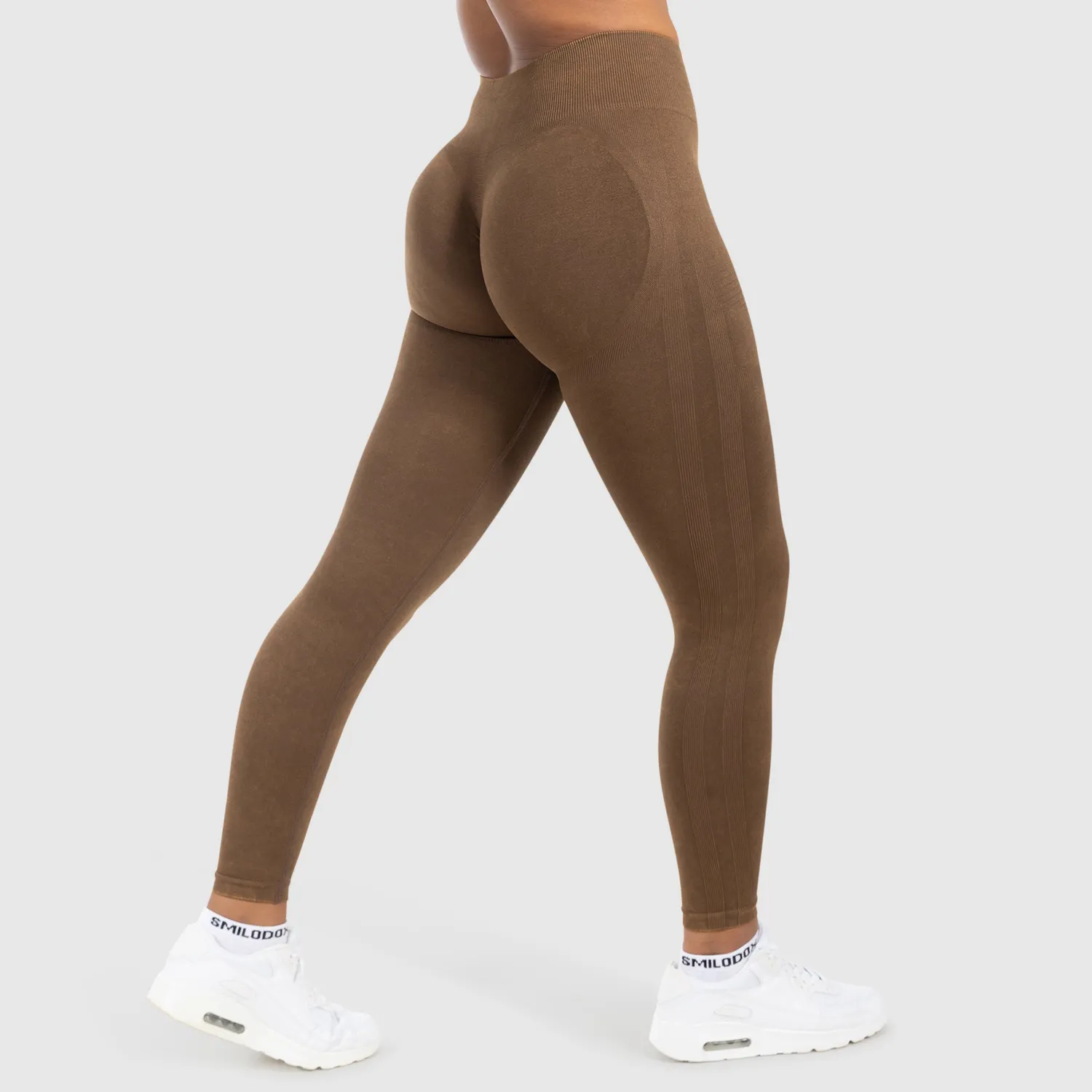 Smilodox Yune Seamless Scrunch Leggings Schwarz blickdicht