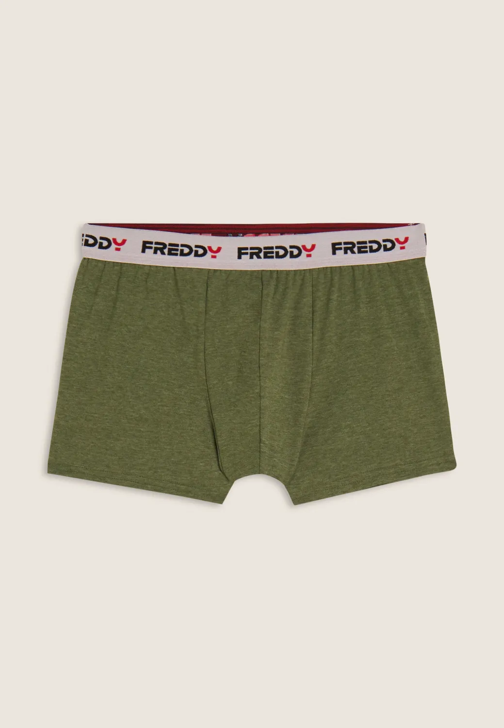 Freddy Jacquard Boxer Herren Blu Navy kurzer Schnitt Baumwolle