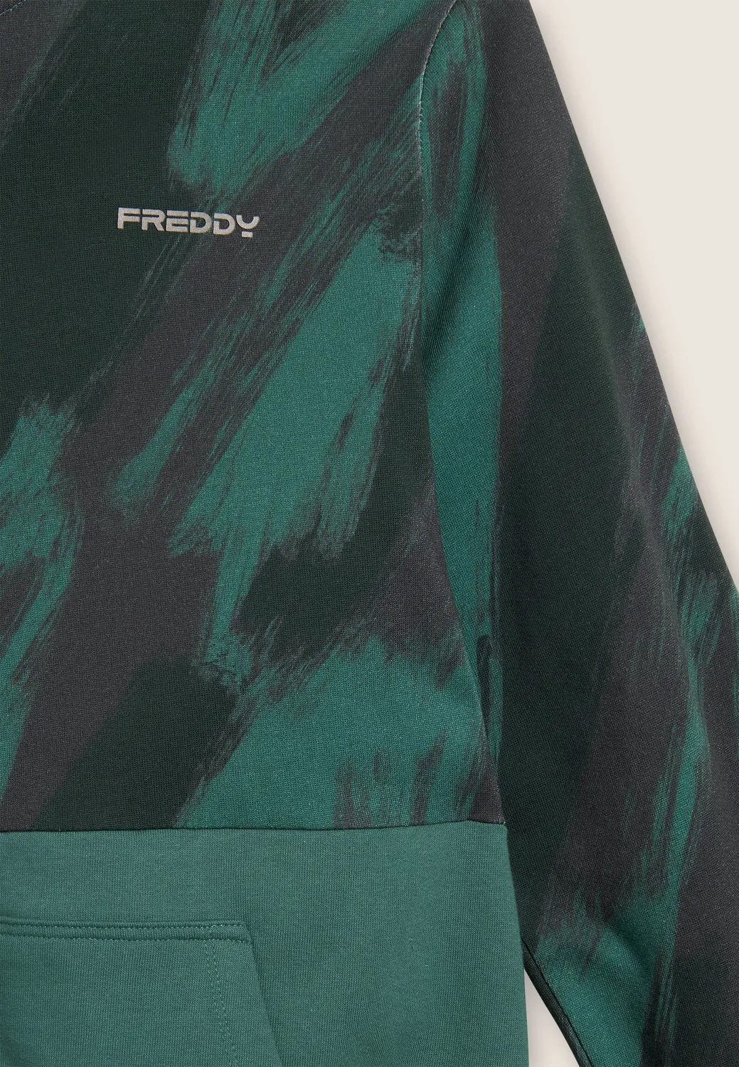 Freddy Allover Abstract Hoodie Schwarz MC34N