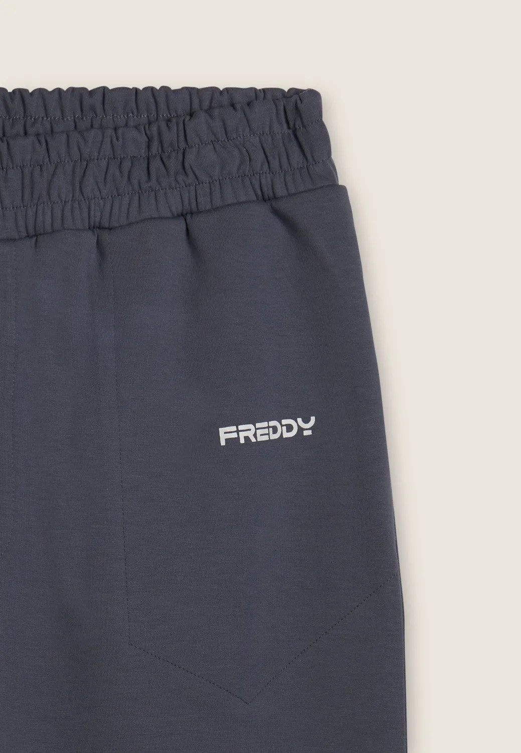 Freddy Slim Interlock Sporthose Herren Schwarz Slim Fit
