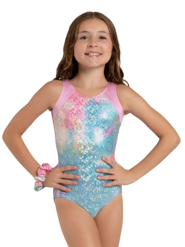Capezio Unicorn Disco Shine Bright 12300C Turnanzug Pink Tie-Dye