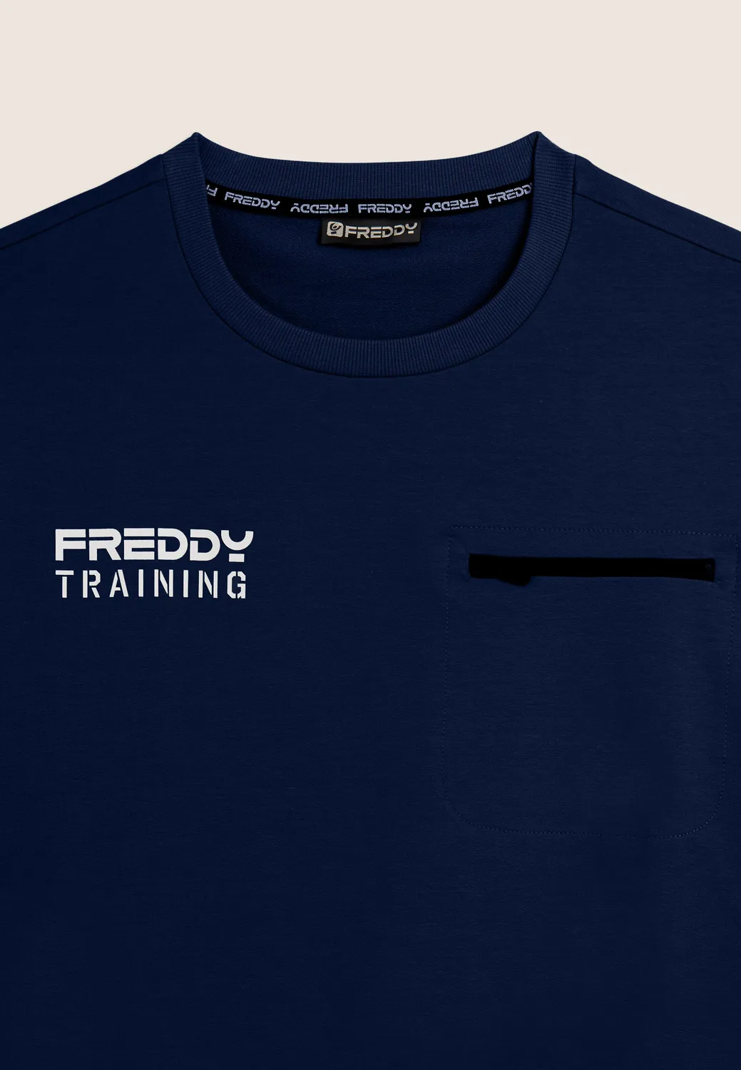 Freddy Baby French Terry Sweatshirt Herren mit Zip-Tasche