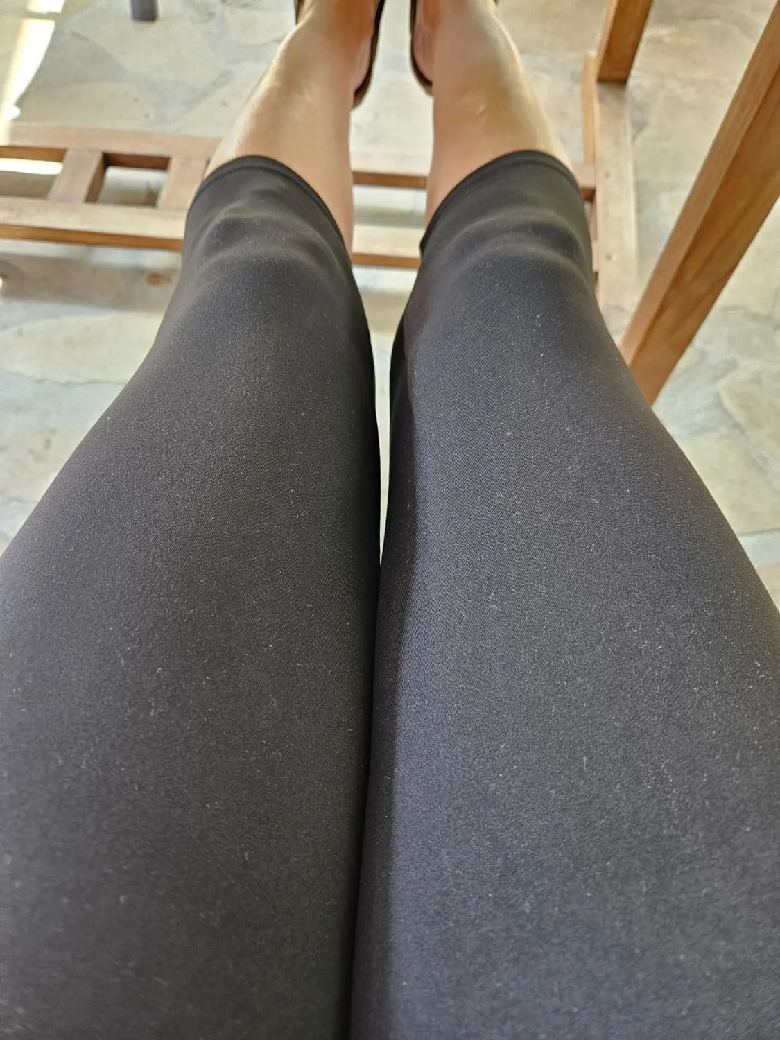 SINOPHANT 3/4 Leggings High Waist blickdicht Schwarz