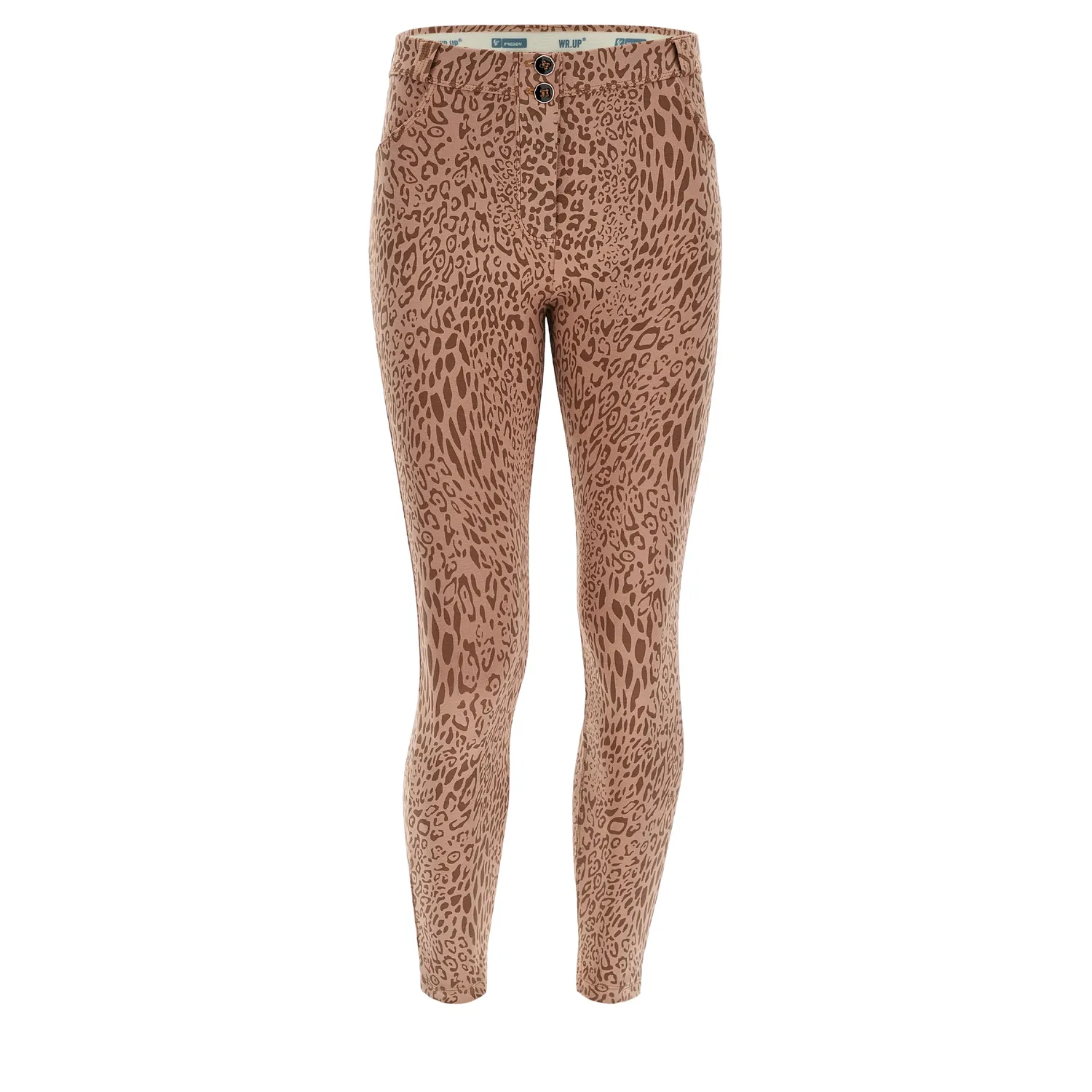 Freddy WR.UP Hose Damen Animalier Pink High Waist