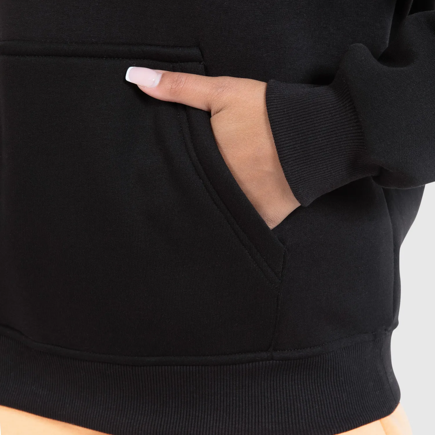 Smilodox Nala Hoodie Damen Schwarz – Oversize