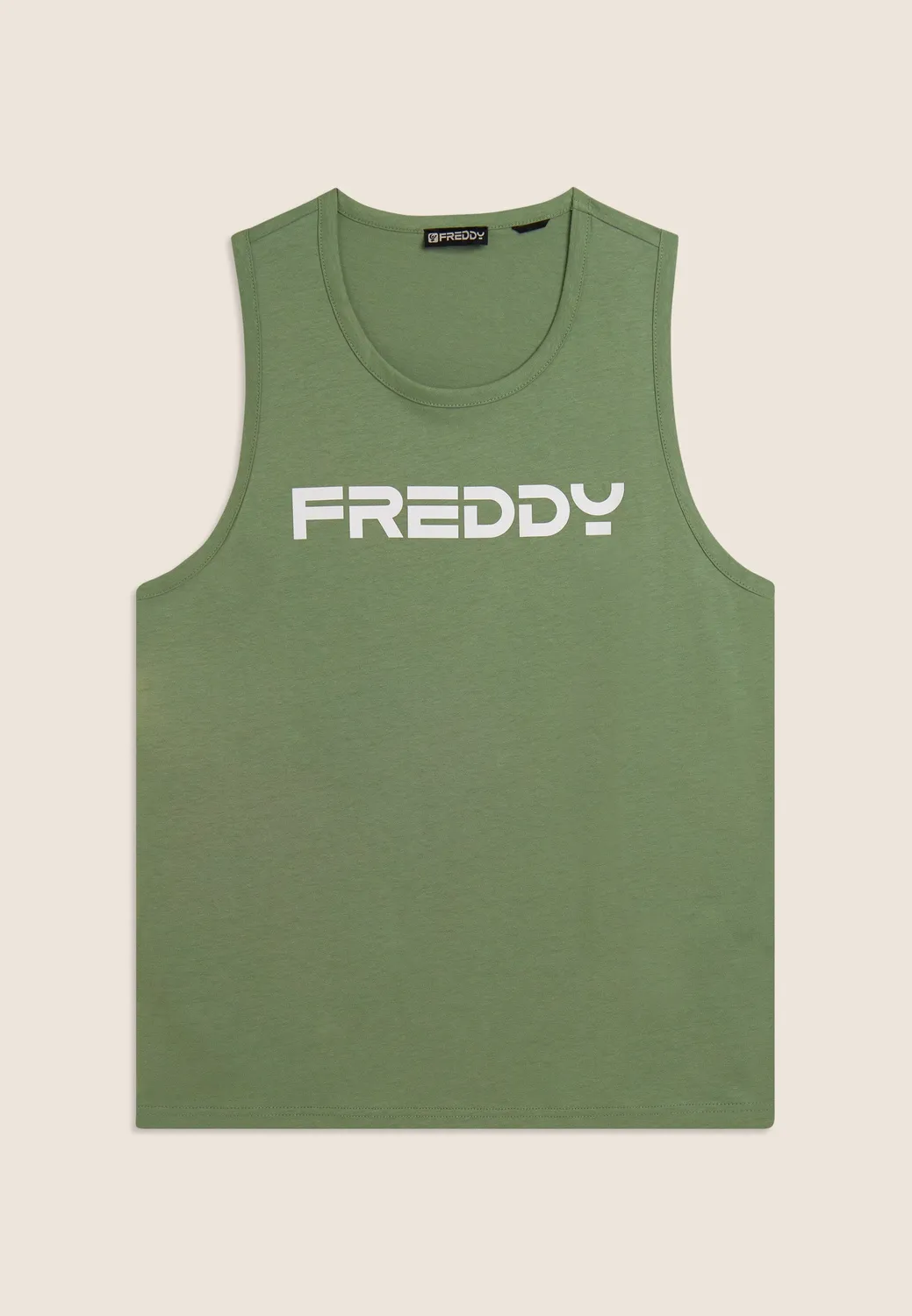 Freddy Tanktop Damen Baumwolle Racerback Schwarz blickdicht