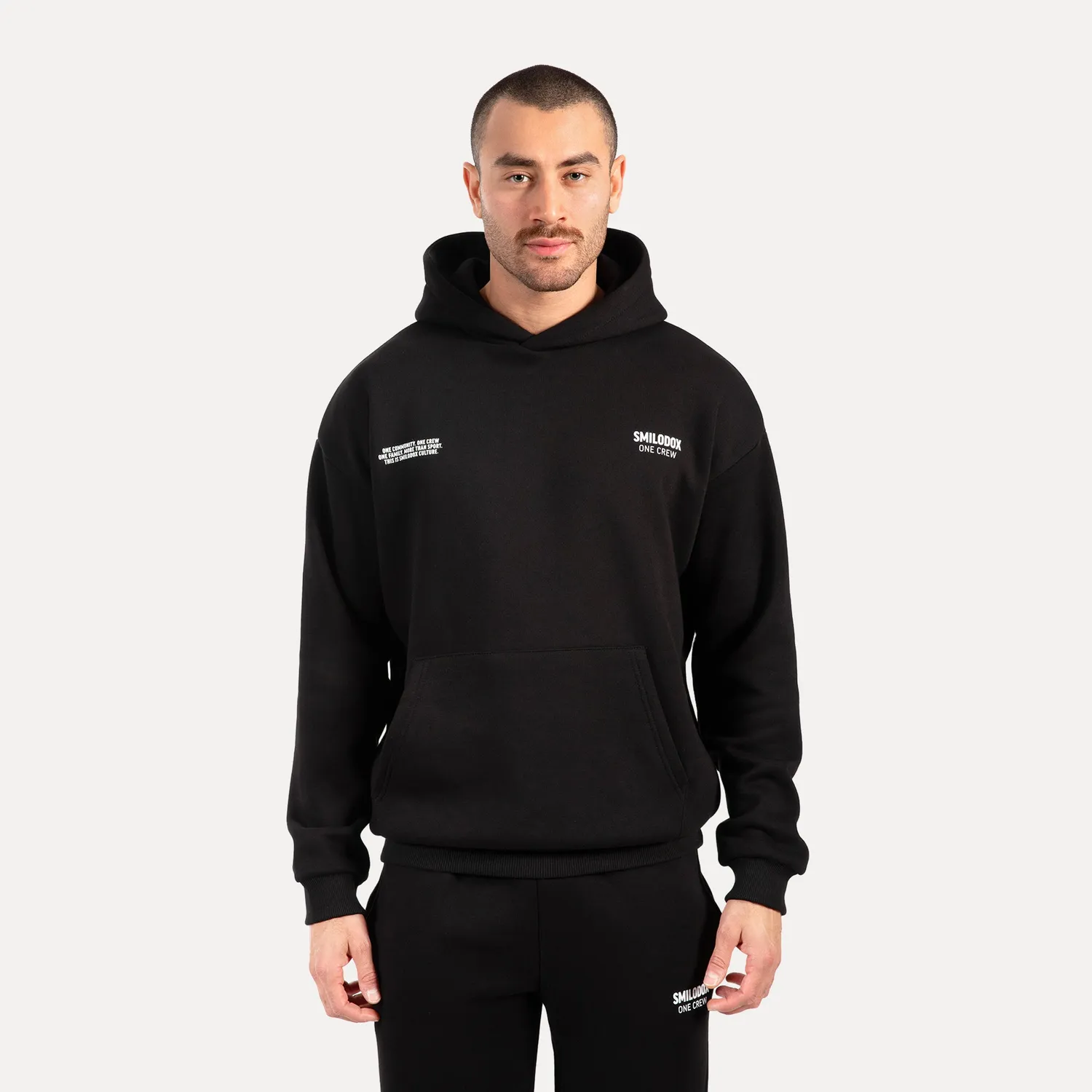 Smilodox Sorea Levian Hoodie Set Schwarz 2-teilig Oversize