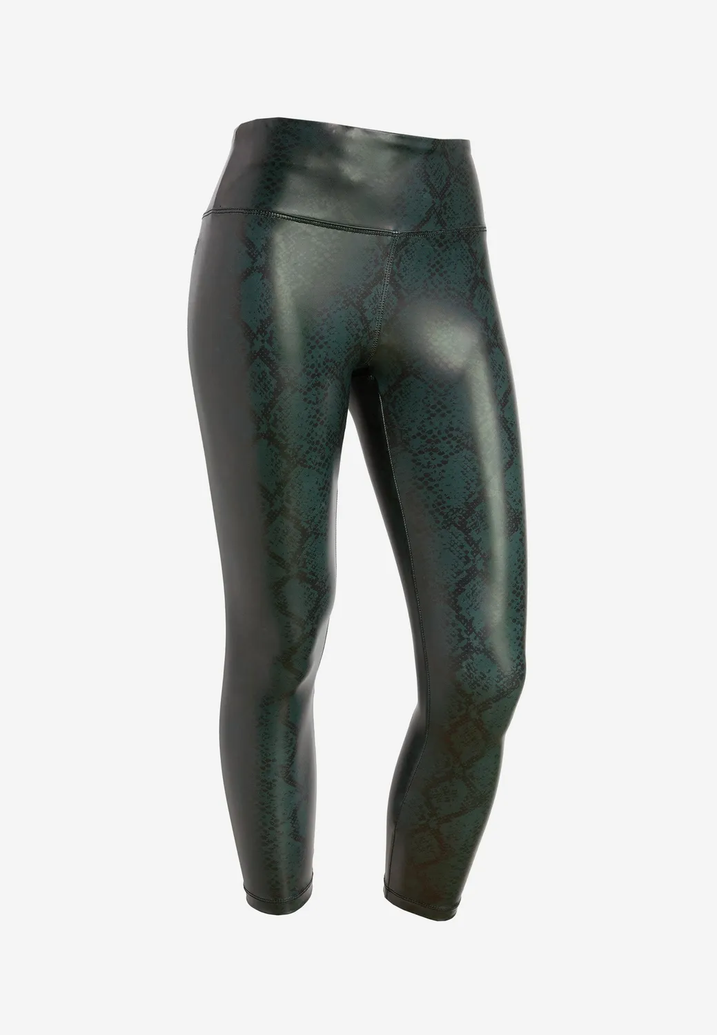 Freddy Coated 7/8 Leggings Snake Allover Blue blickdicht