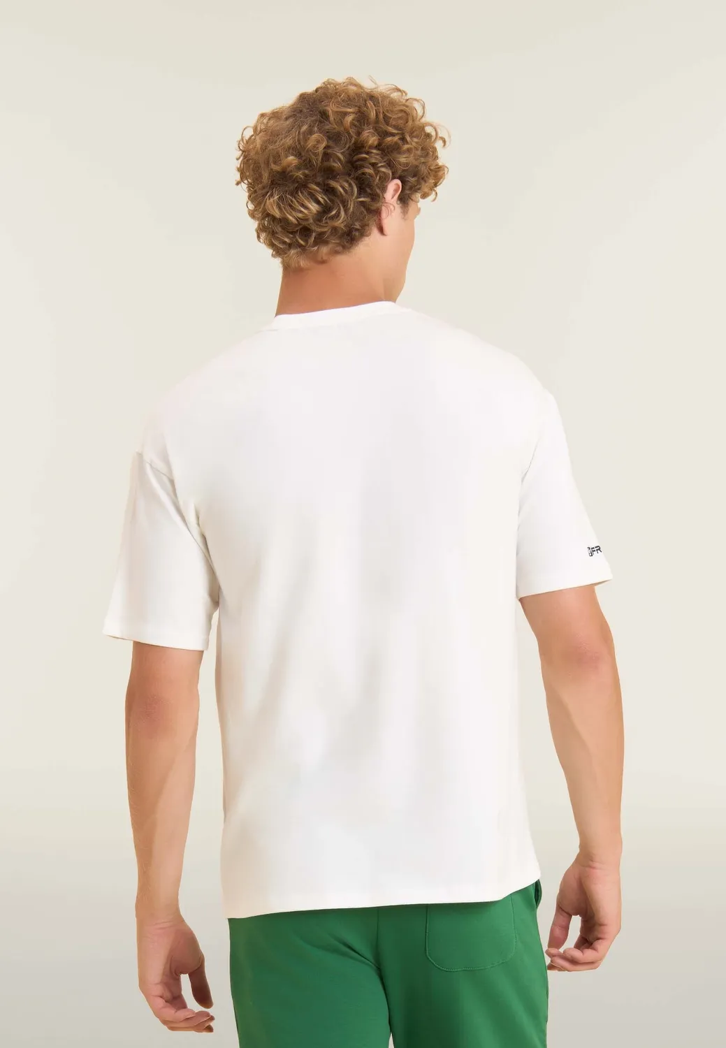 Freddy Herren T-Shirt Regular Turbulence Glanzdruck Baumwolle