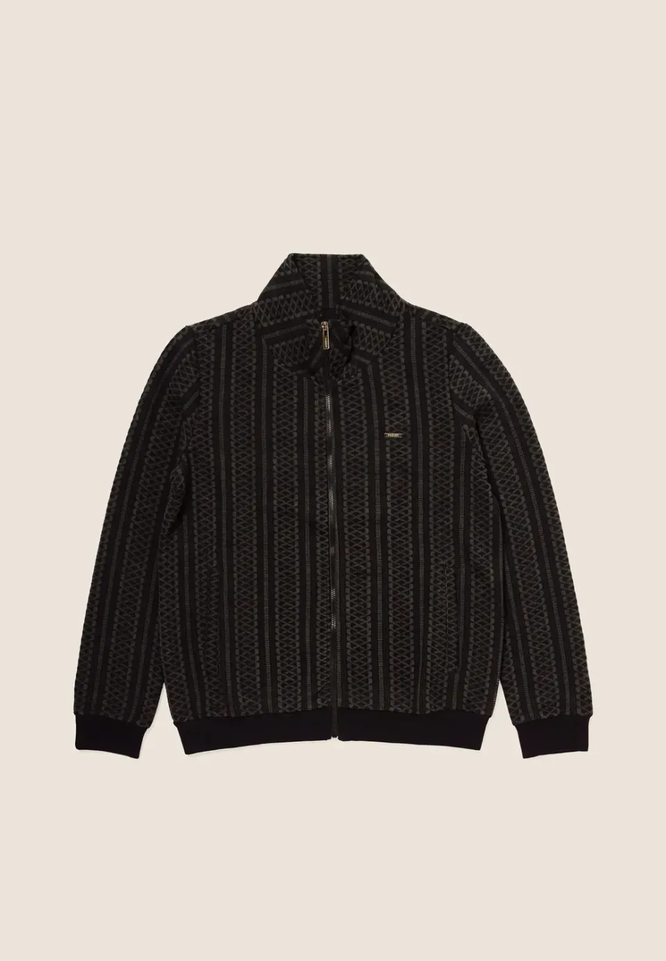 Freddy Full Zip Sweatjacke Nero geometrisch warm