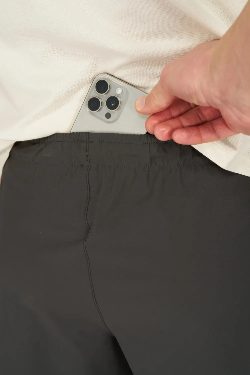 UNNA Tempo Shorts Laufshorts Herren Dark Grey Econyl