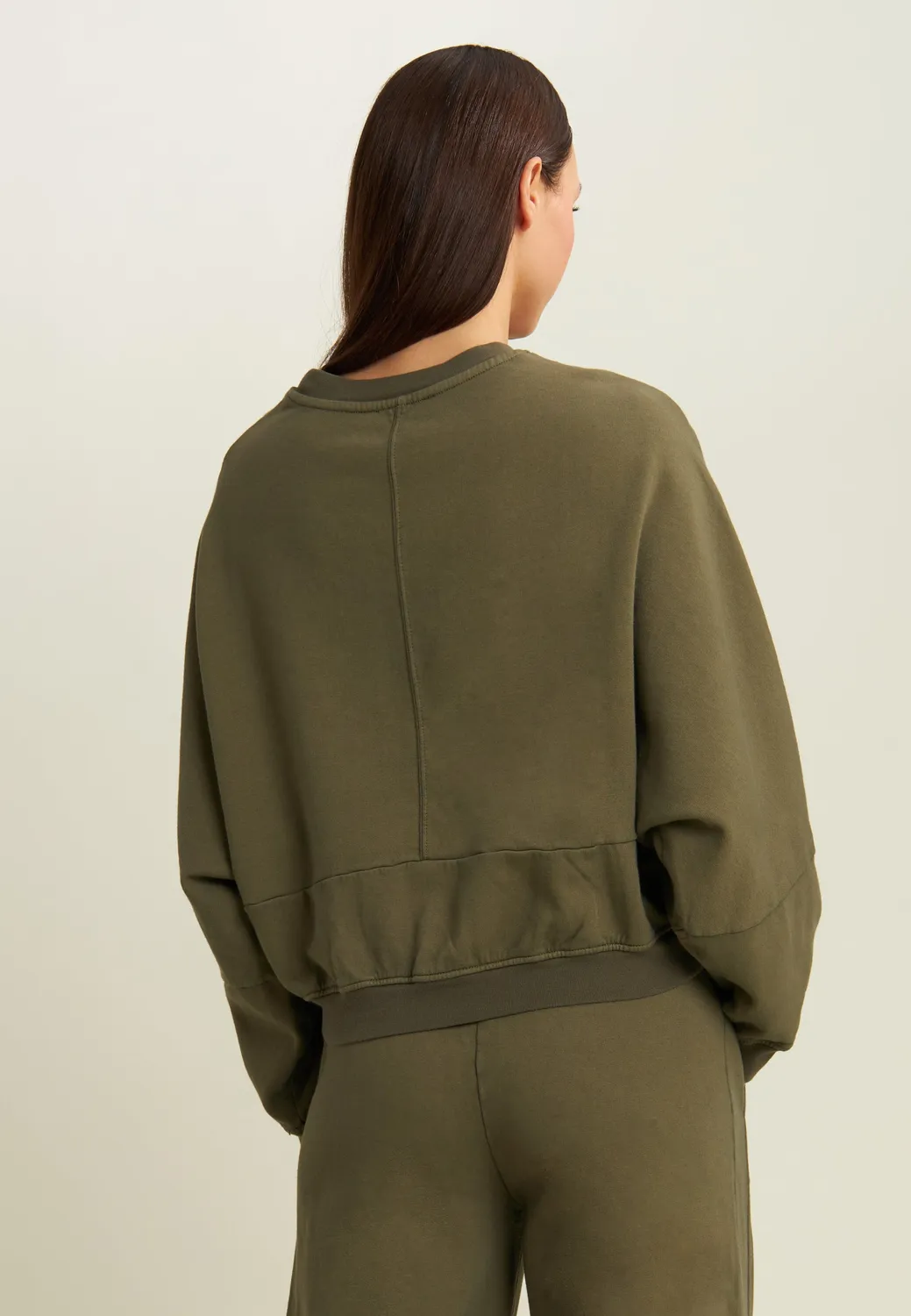 Freddy Flow Oversize Cropped Sweatshirt Gray Asphalt