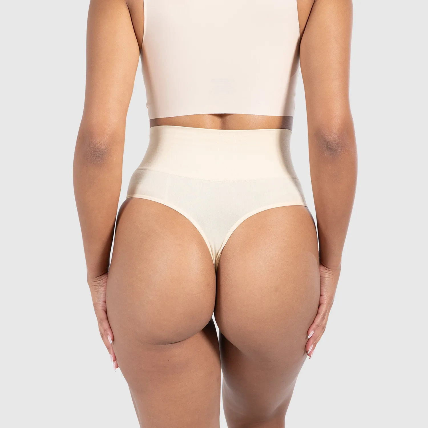 Smilodox Nysa String Damen Schwarz Mid Waist