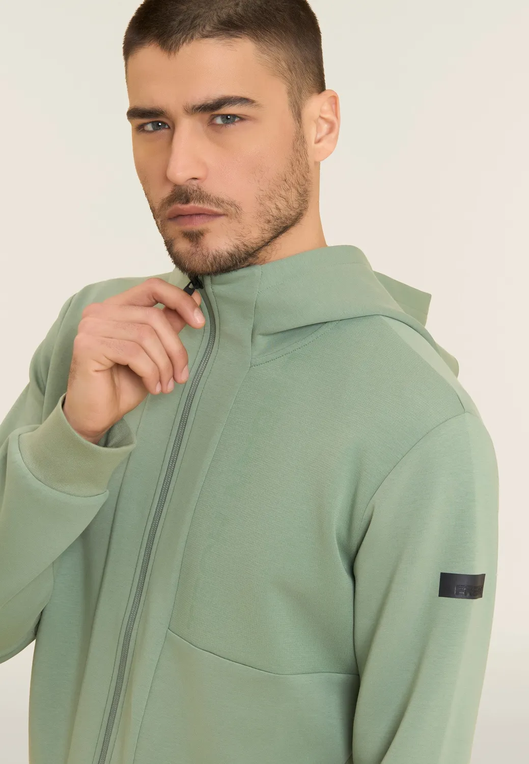 Freddy Urban Tech Zip-Hoodie schwarz oversize