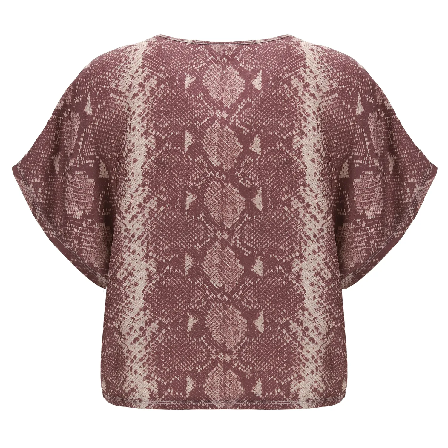 Freddy Reptile Top Damen bordeaux weit