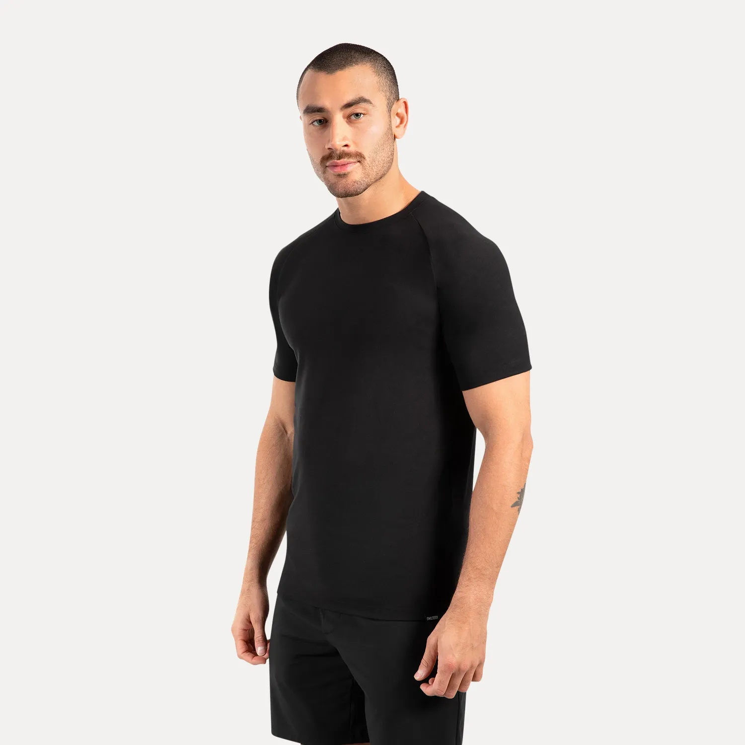Smilodox Delian T-Shirt Herren Schwarz Regular