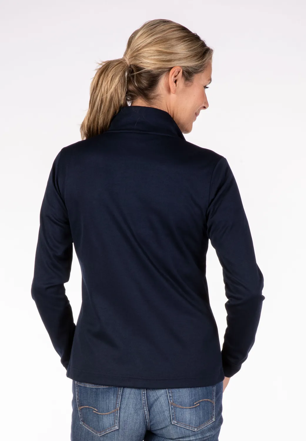 LPO Abby Sweatjacke Damen blau tailliert
