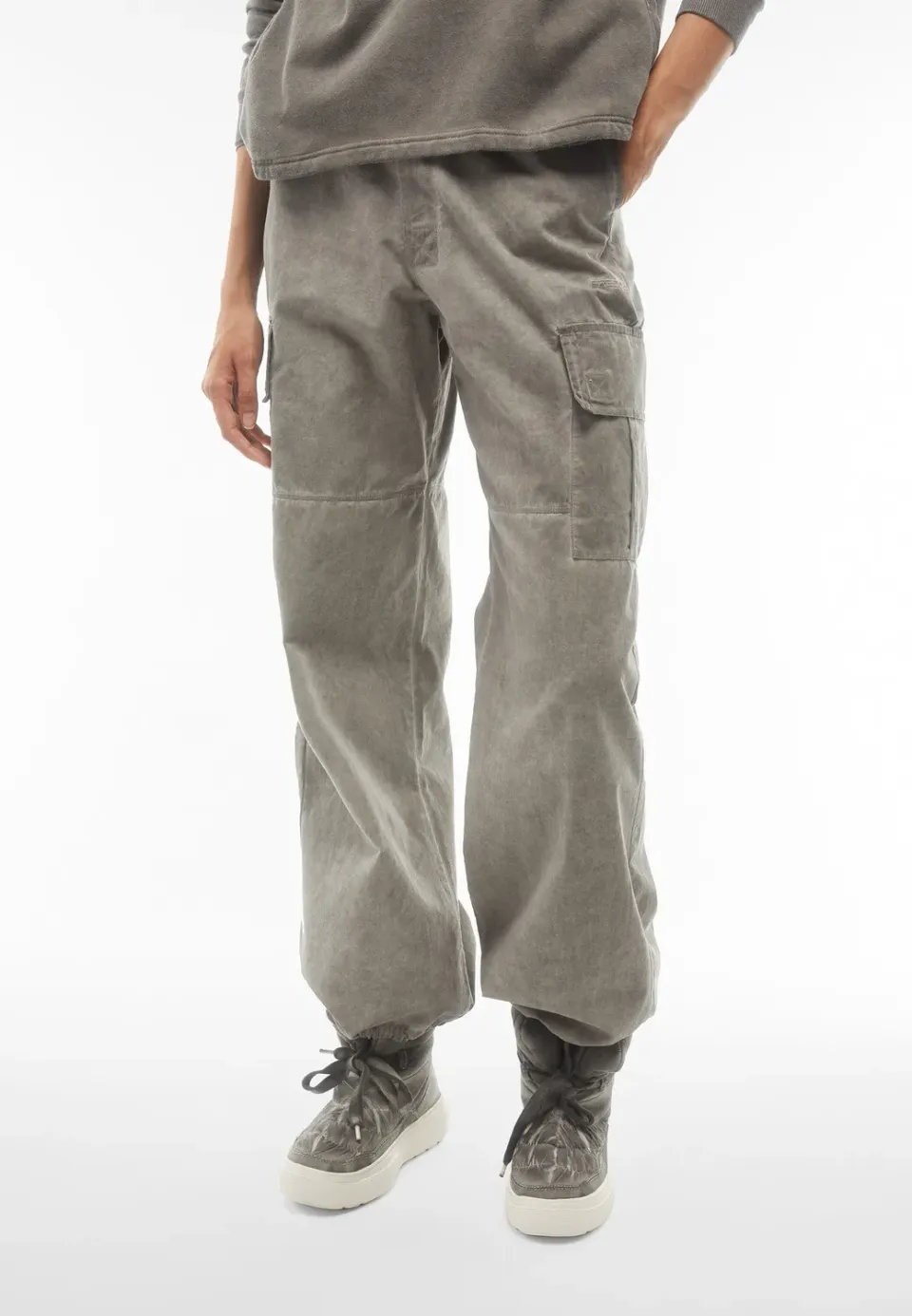 Freddy Cargo Hose Canvas Cold Dyed Gray Asphalt