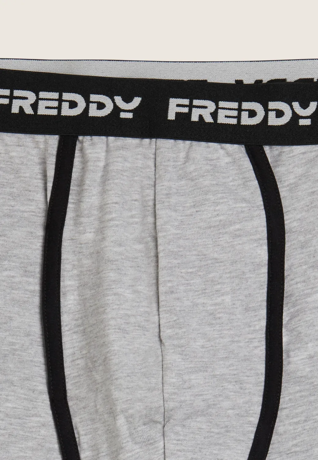 Freddy Boxer Herren Schwarz eng mit Jacquardbund
