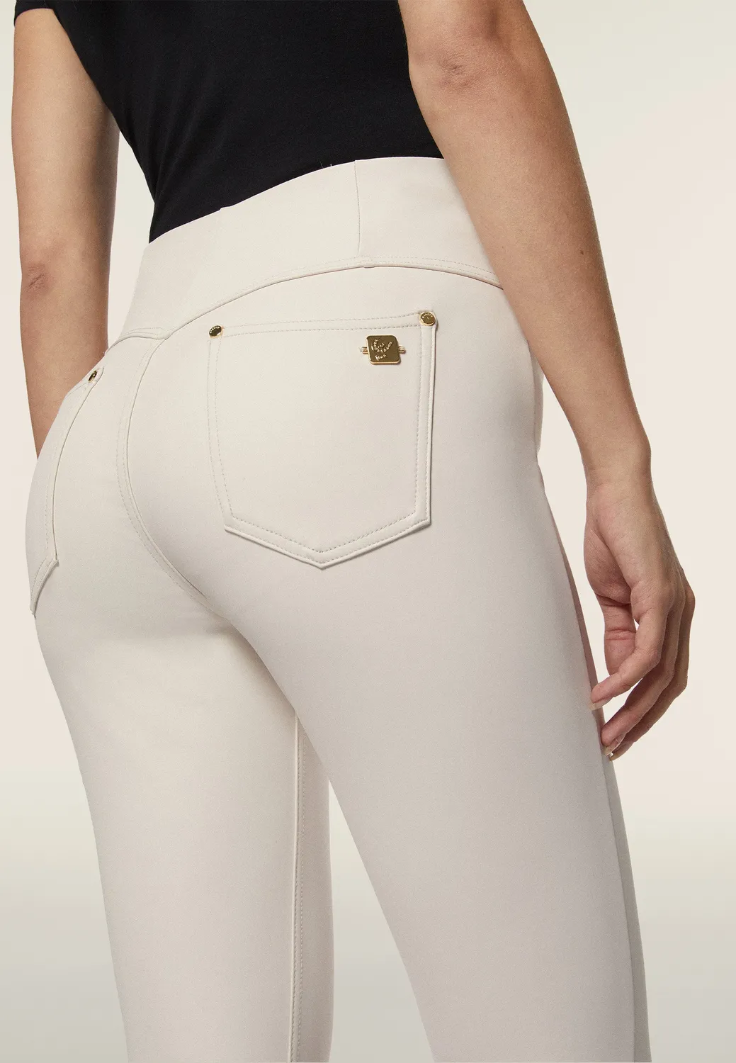 Freddy N.O.W. Hose Kunstleder Schwarz superskinny