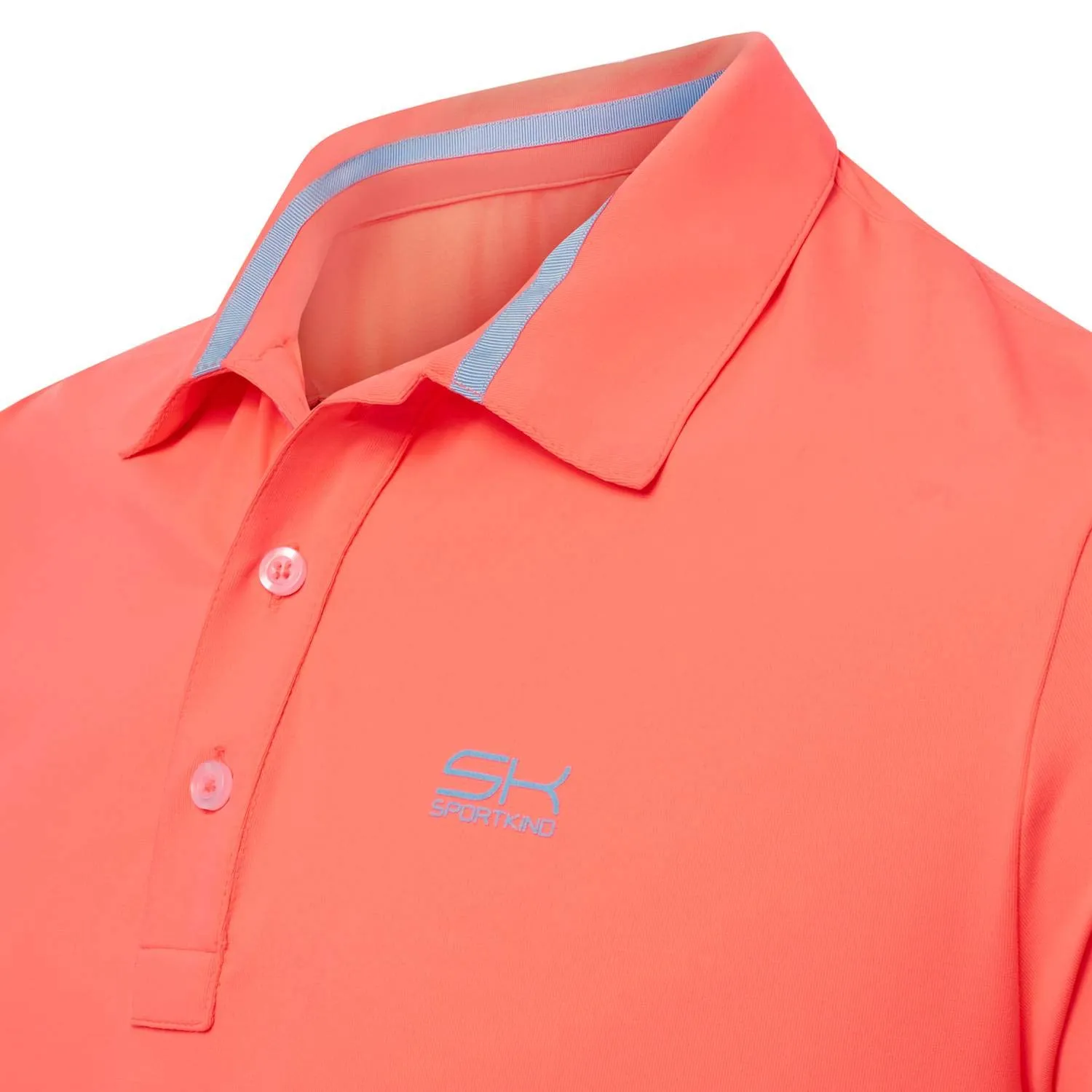 SPORTKIND Funktions Polo neonorange Gr. 116 UV-Schutz