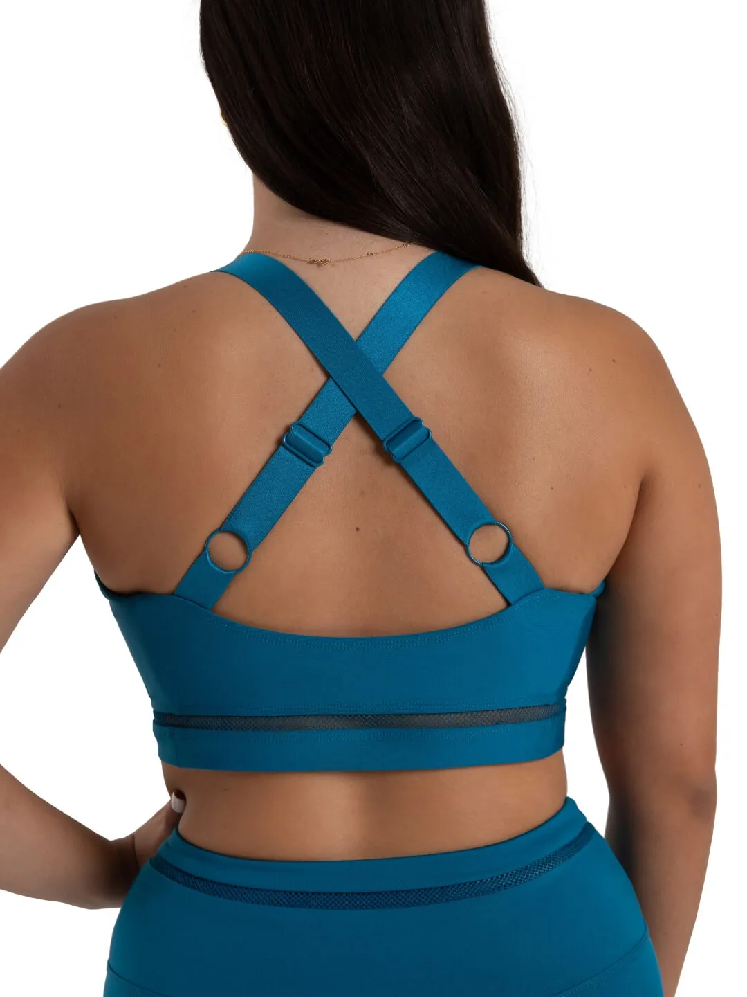 Capezio Coastal Bloom Oceanic Sport-BH Schwarz High-Neck
