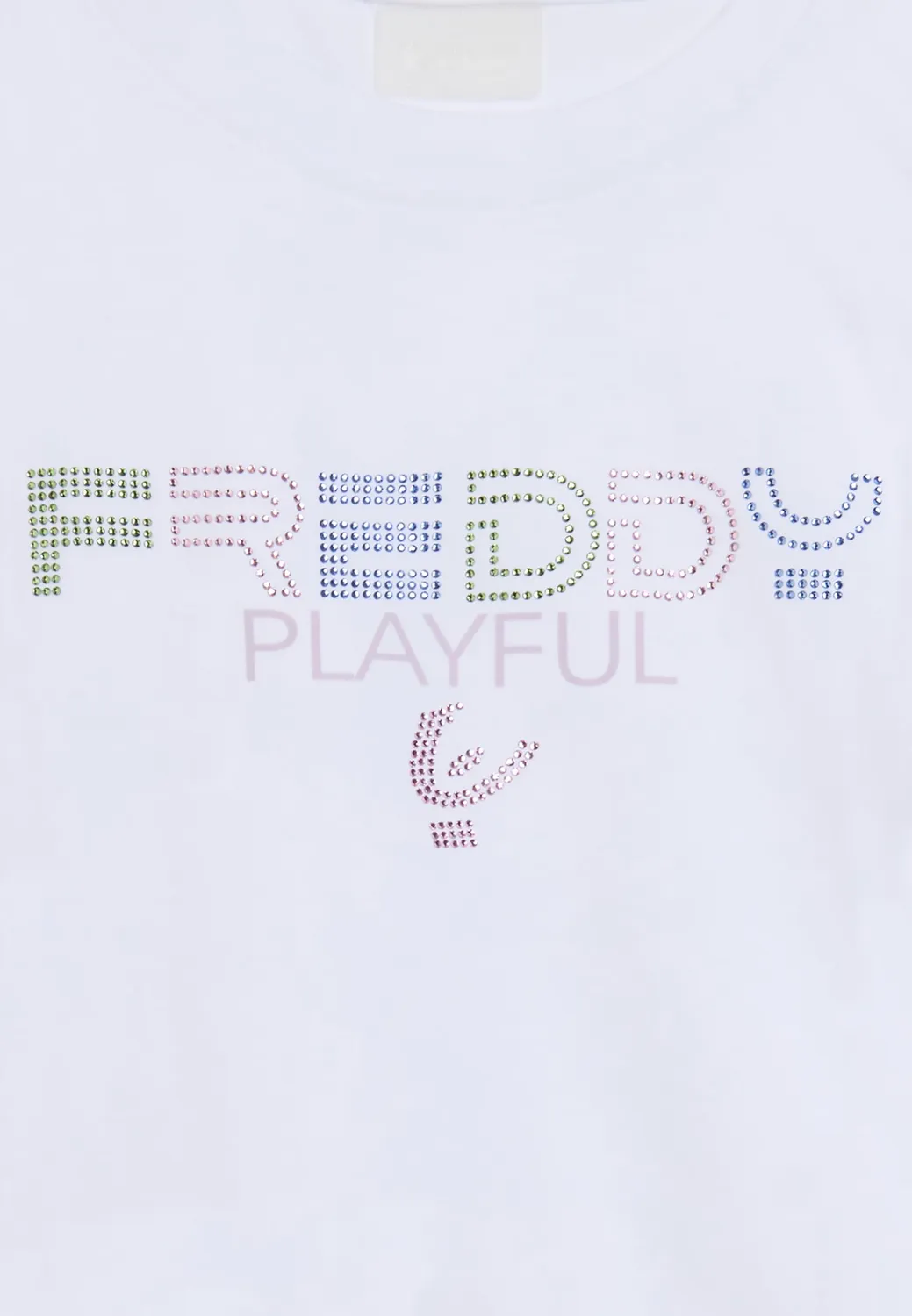 Freddy Playful T-Shirt Mädchen weiß Strass