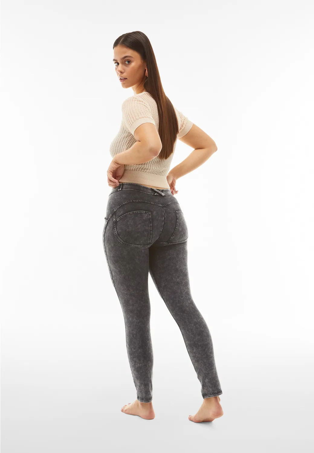 Freddy WR.UP Push-up Hose Damen Navy Bleached