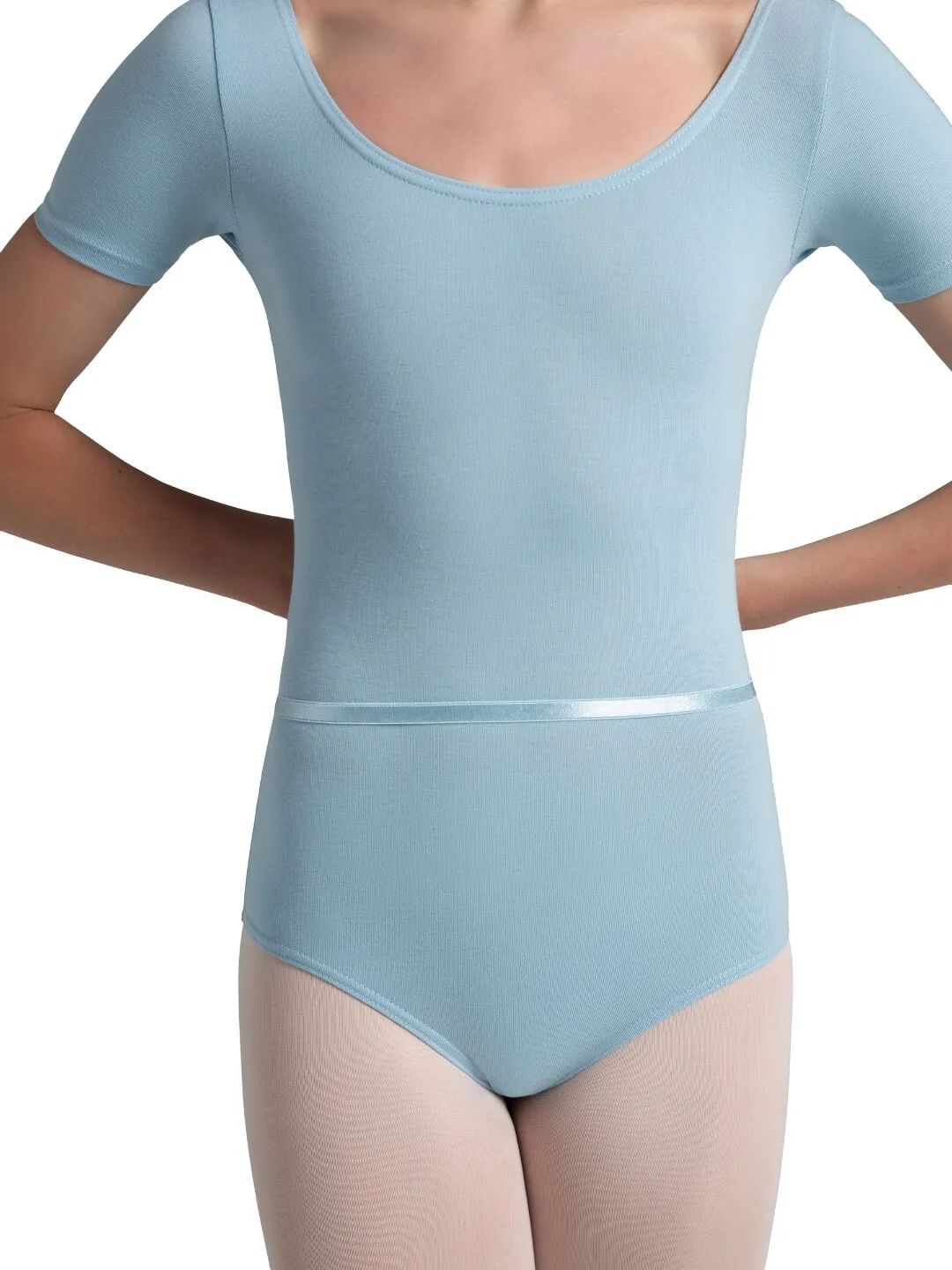 Capezio CAD400C Ballettanzug Mädchen Kurzarm Rosa Baumwolle